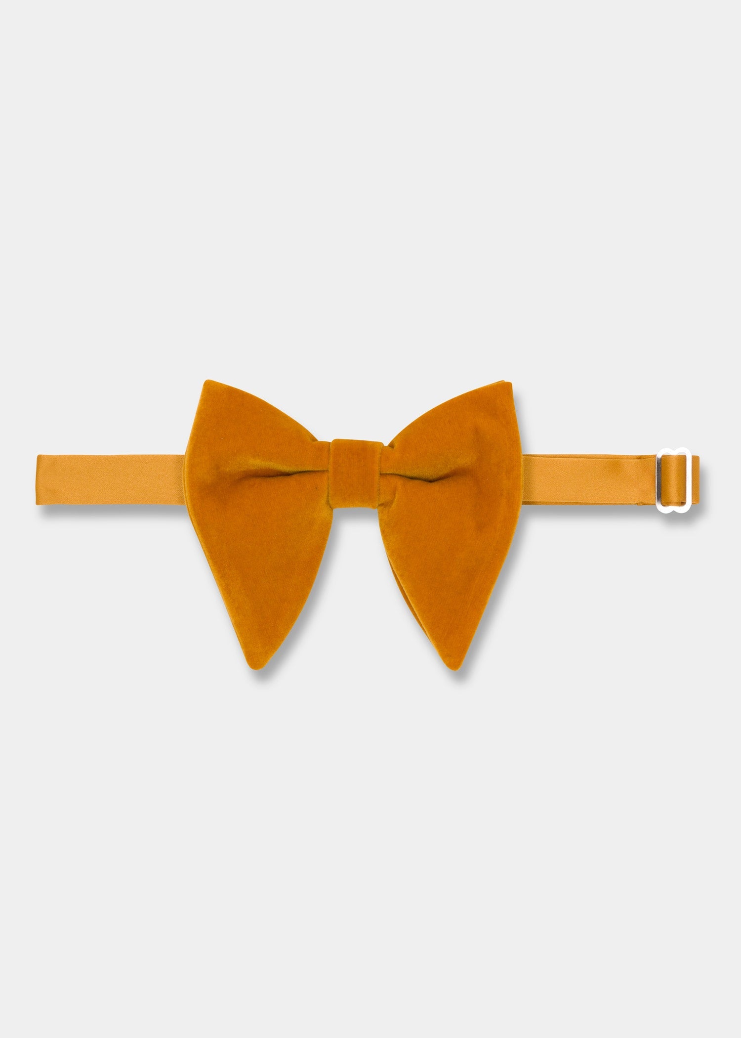 Dark Yellow Velvet L Bow Tie - Samir Bachkami