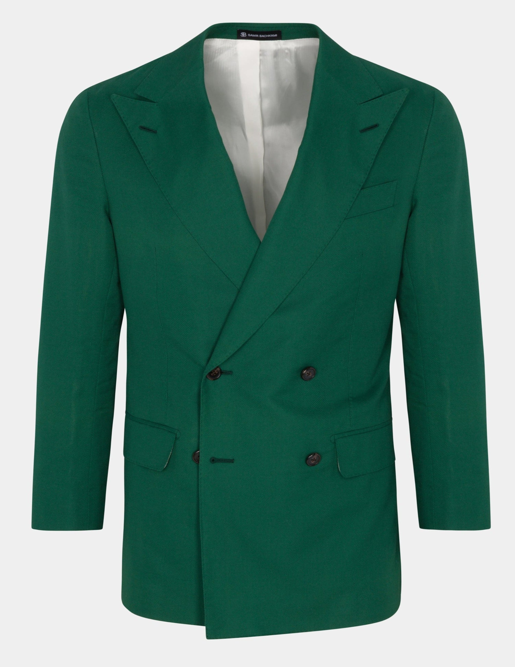 Green Double Breasted Jacket - Samir Bachkami