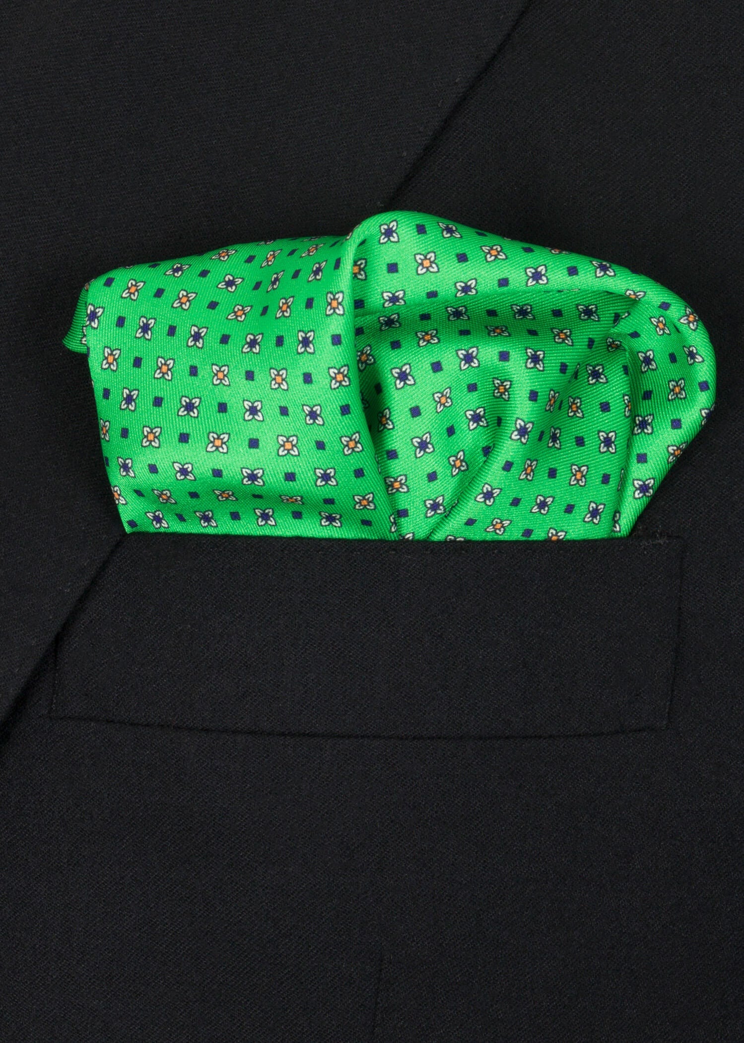 Green Mixed Pocket Square - Samir Bachkami