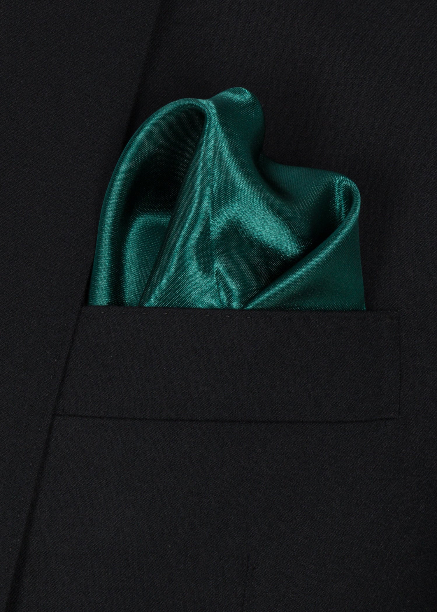 Green Silk Pocket Square - Samir Bachkami
