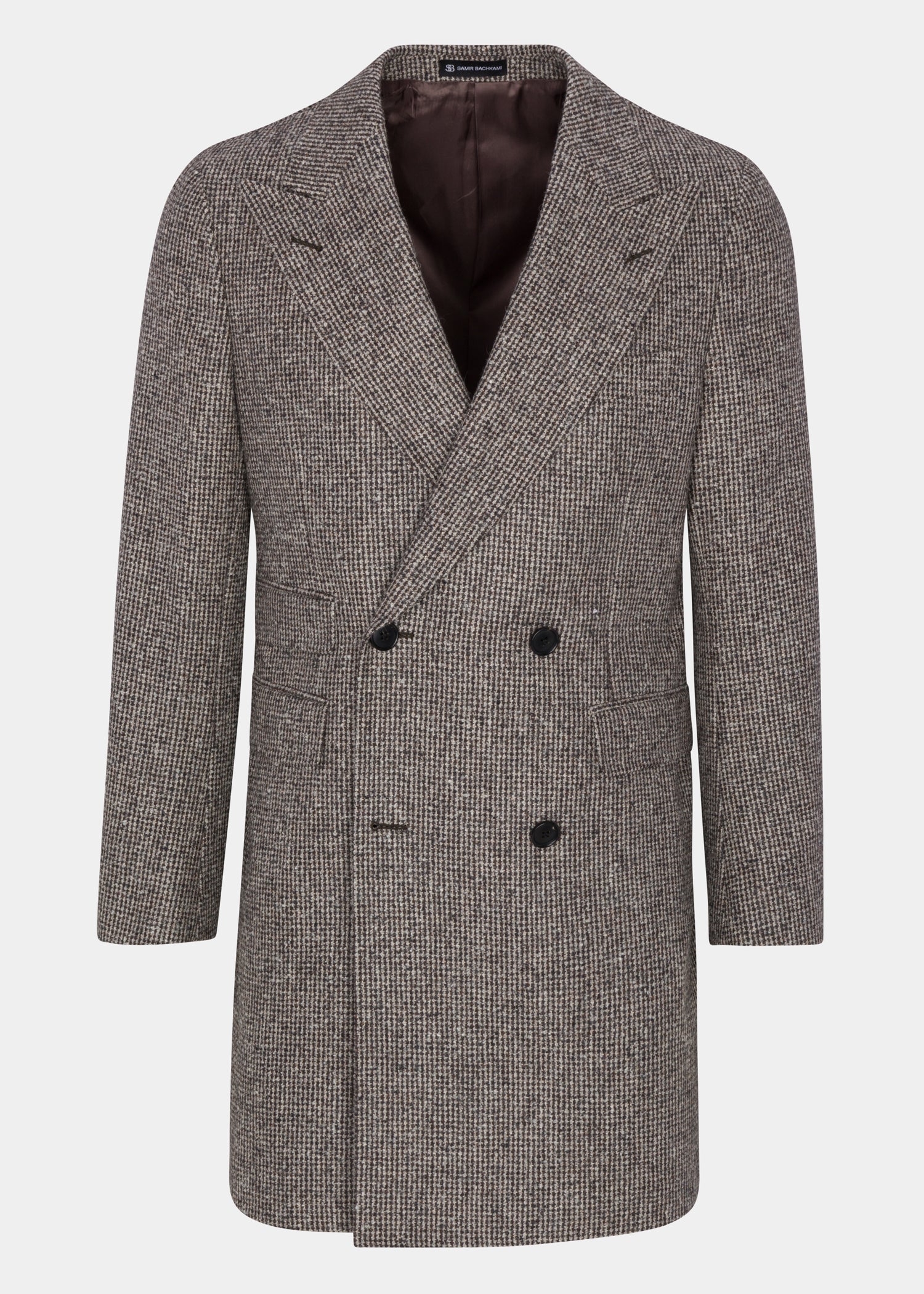 Grey Double breasted Coat - Samir Bachkami