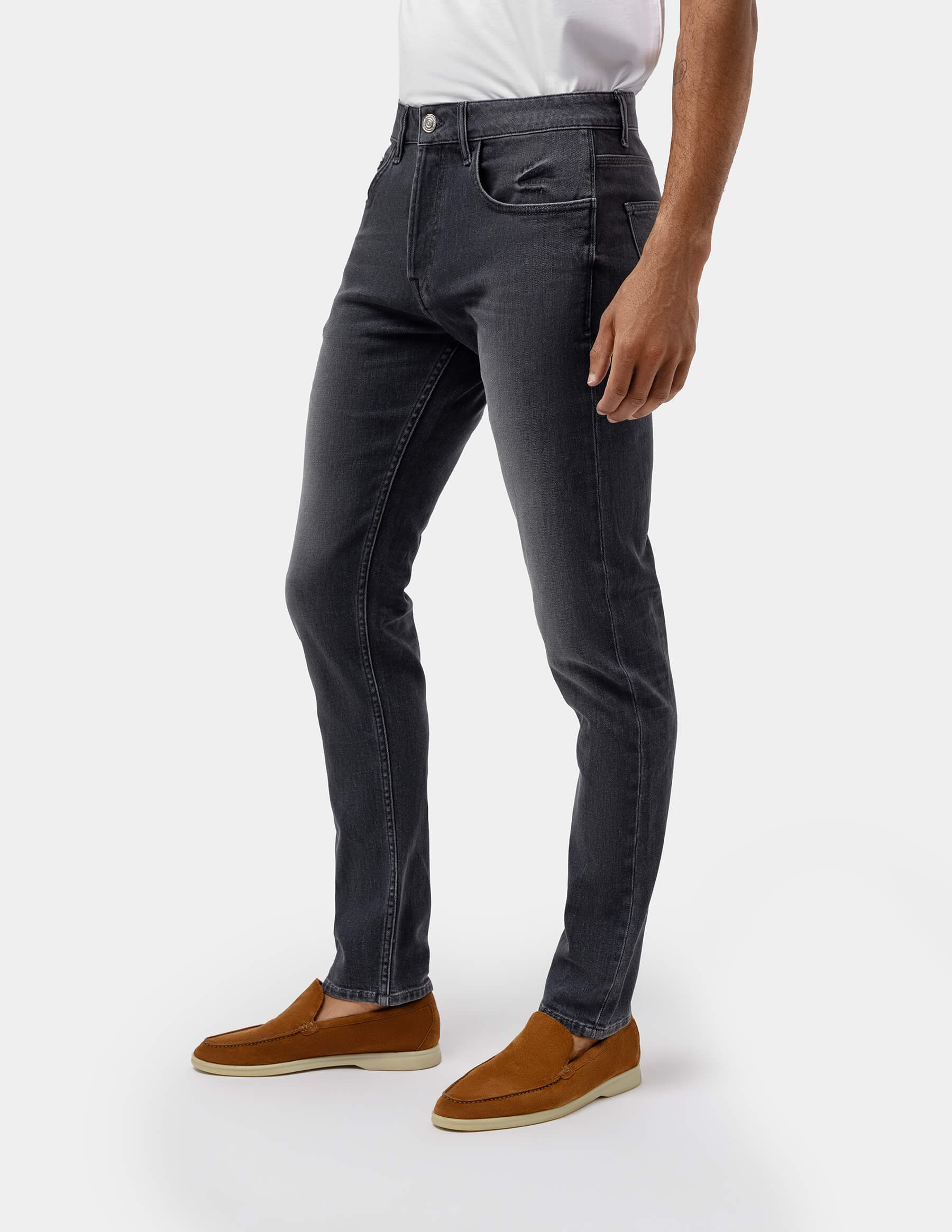 Grey Regular Fit Jeans - Samir Bachkami