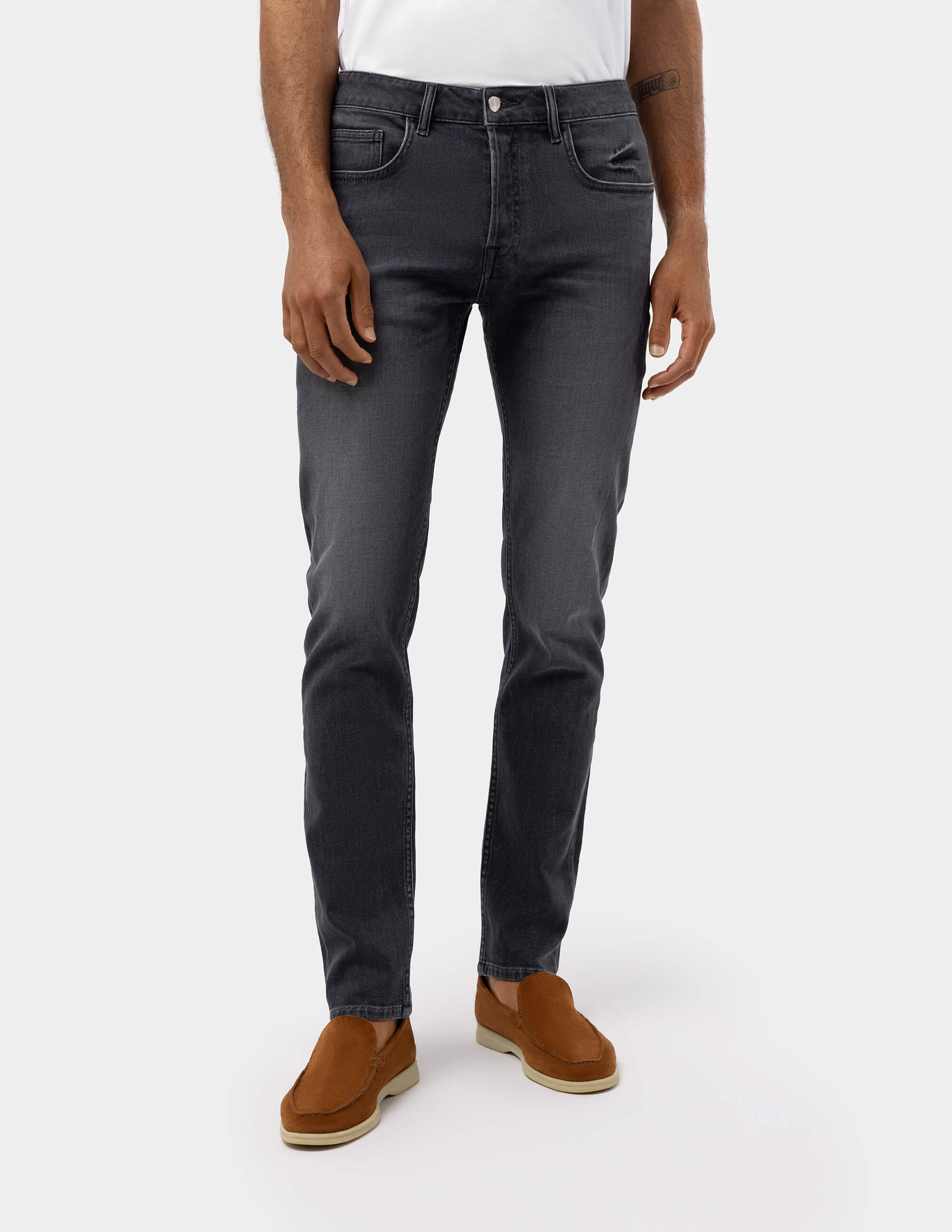 Grey Regular Fit Jeans - Samir Bachkami