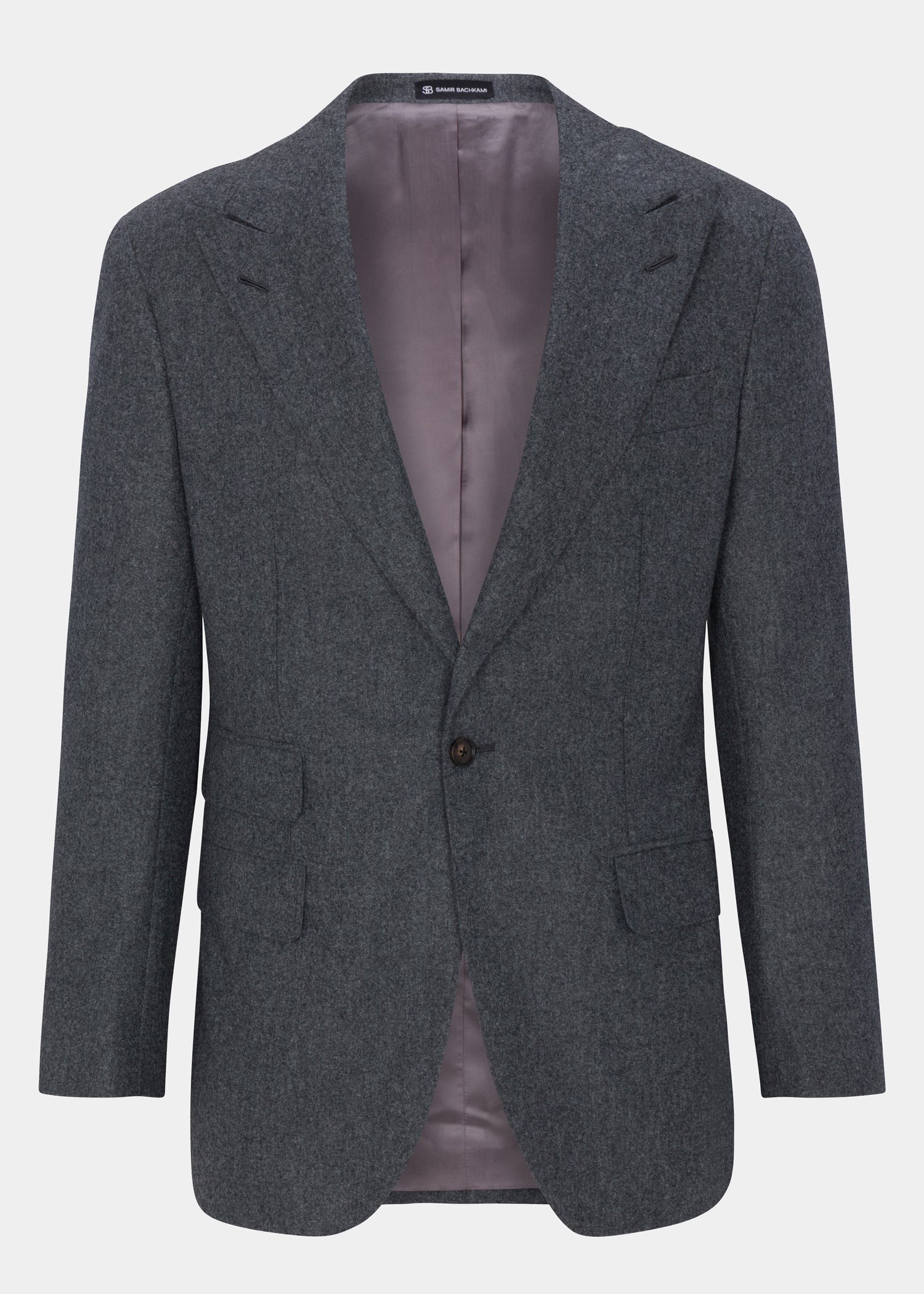 Grey Single Breasted Jacket - 38R - Samir Bachkami
