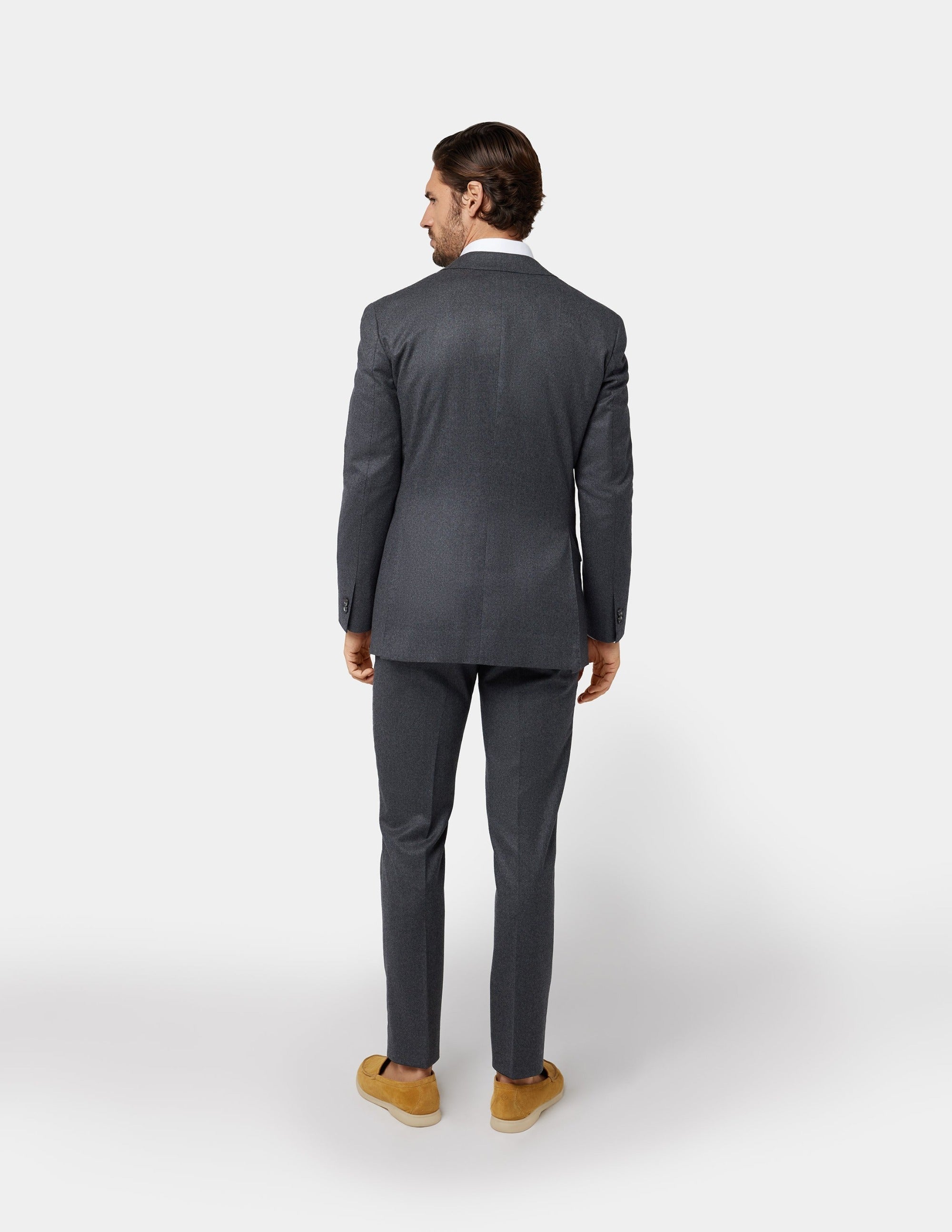 Grey Single Breasted Suit - Samir Bachkami