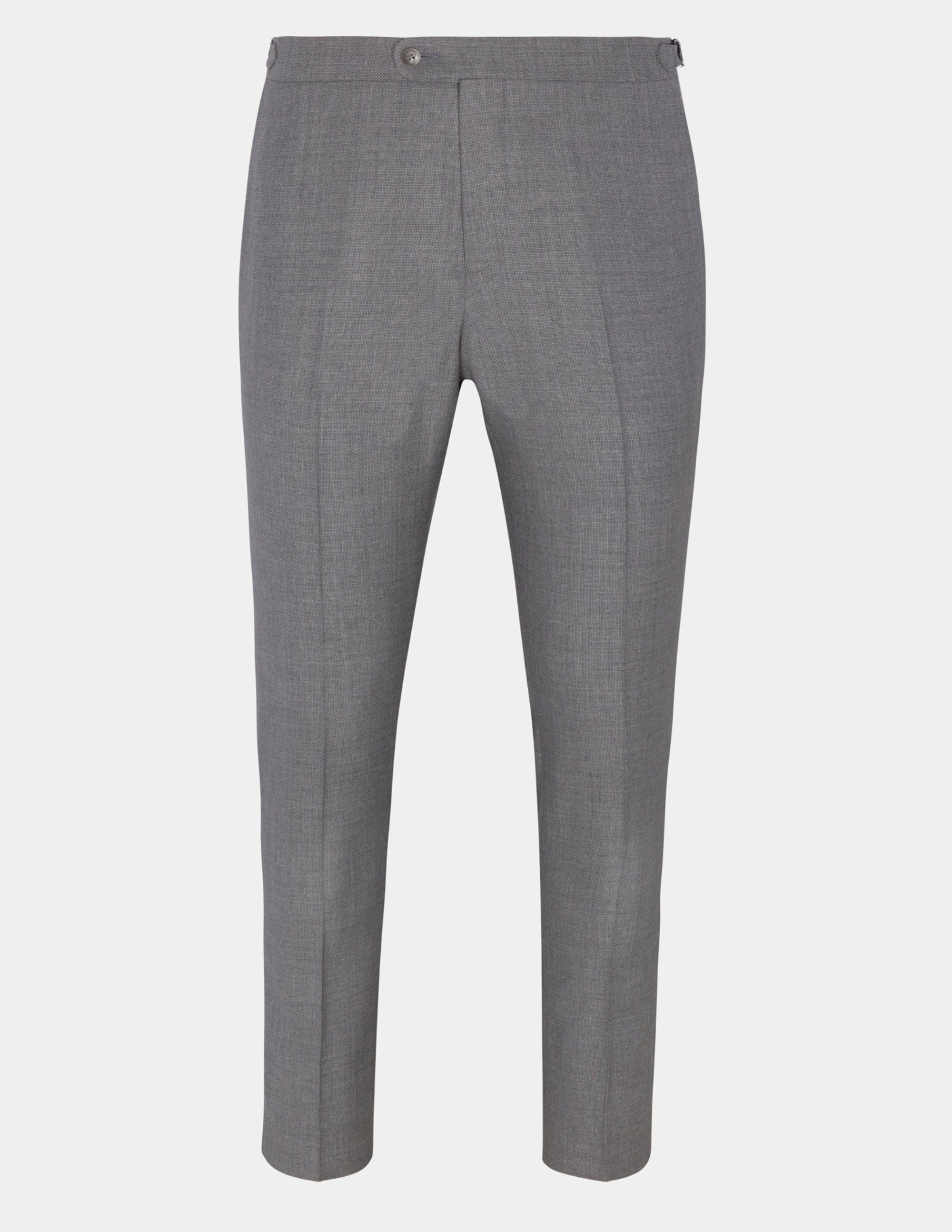 Grey Wool Trousers - Samir Bachkami