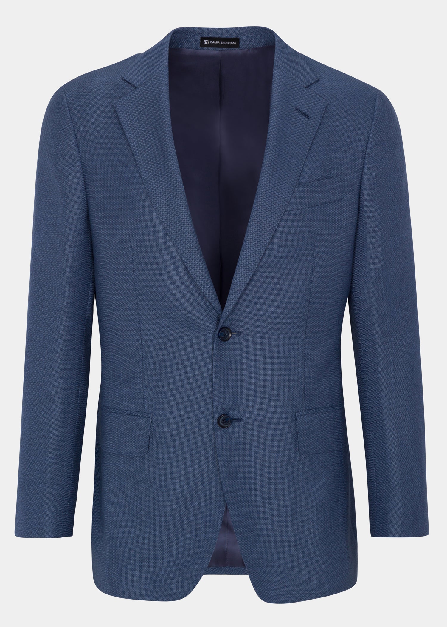 Light Blue Single Breasted Jacket - Samir Bachkami