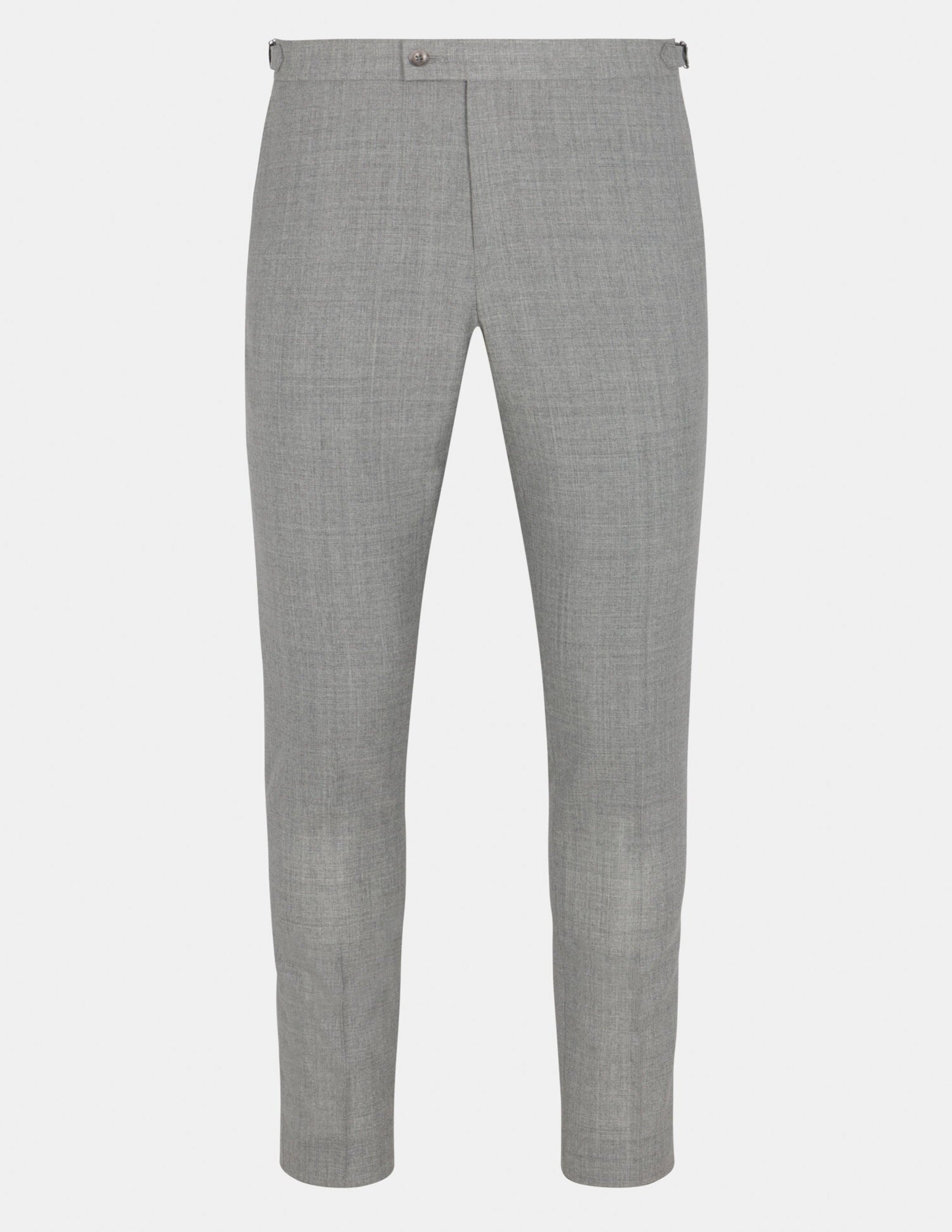 Light Grey Wool Trousers - Samir Bachkami