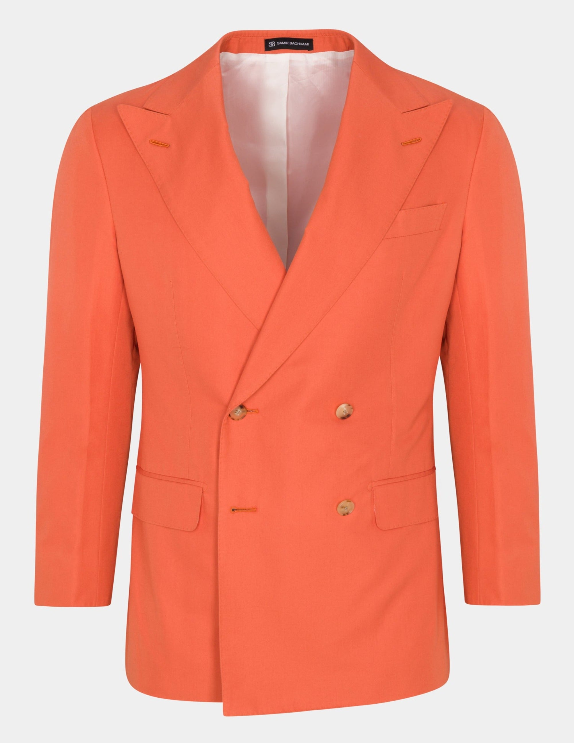 Light Orange Double Breasted Jacket - Samir Bachkami