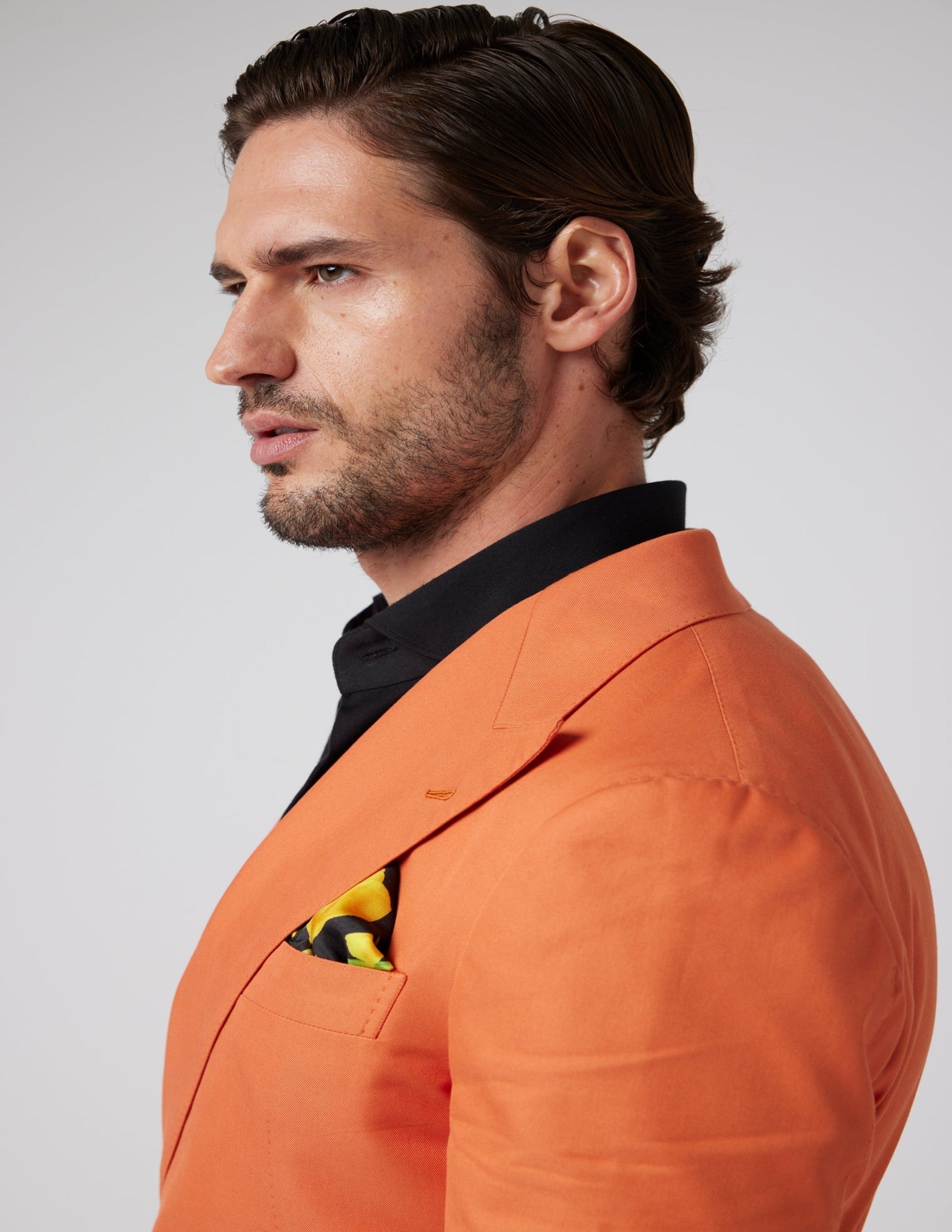 Light Orange Double Breasted Jacket - Samir Bachkami