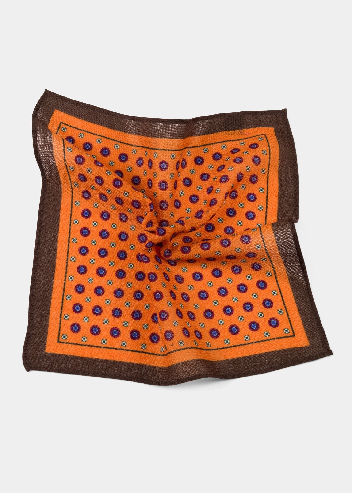 Orange Pocket Square - Samir Bachkami