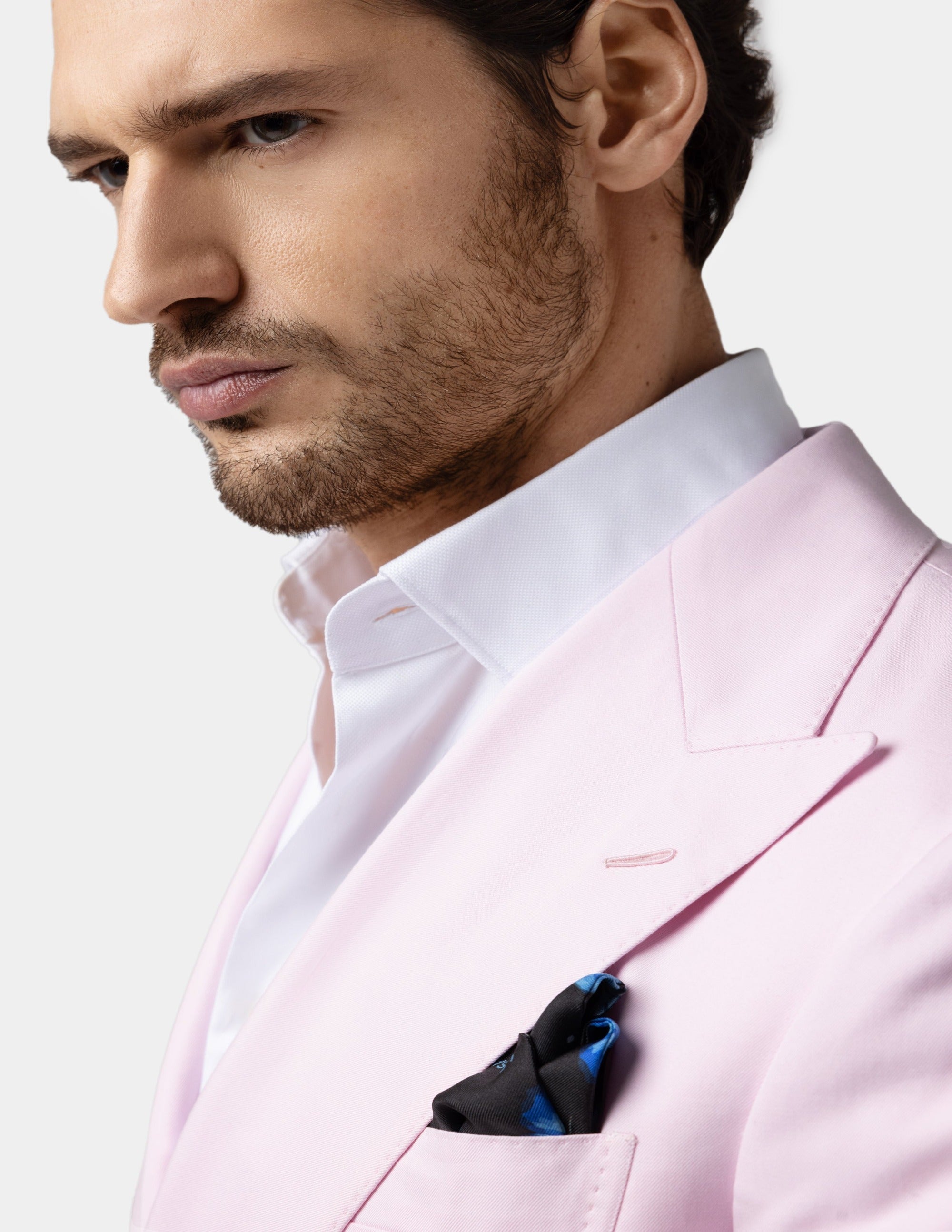 Pink Double-Breasted Jacket - Samir Bachkami