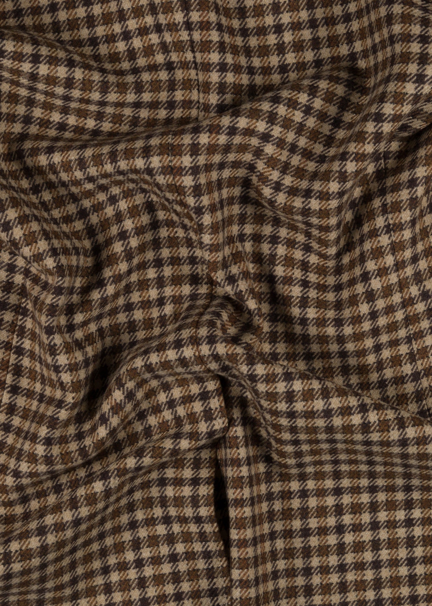 Plaid Brown Double-breasted Coat - Samir Bachkami