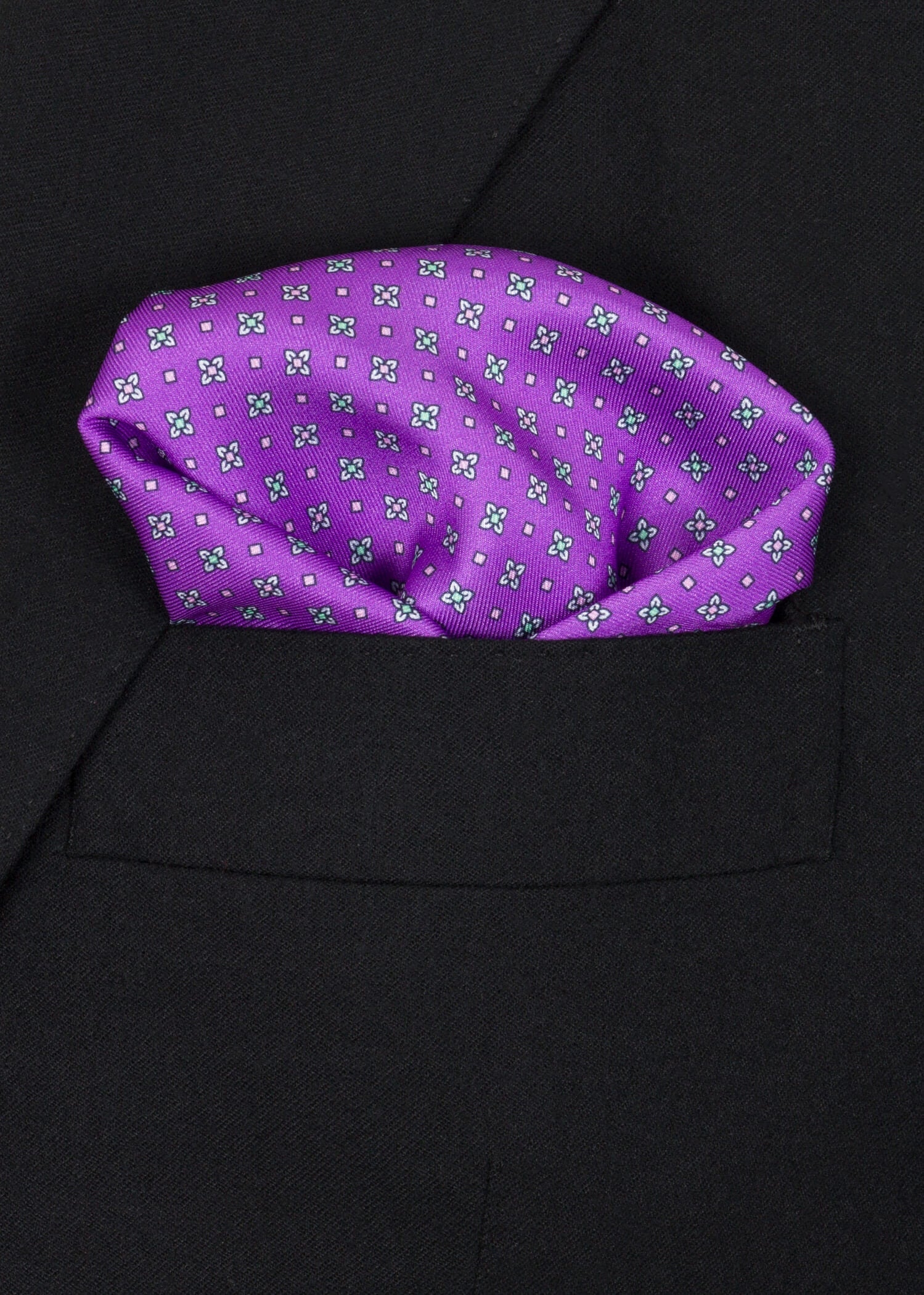Purple Lime Pocket Square - Samir Bachkami