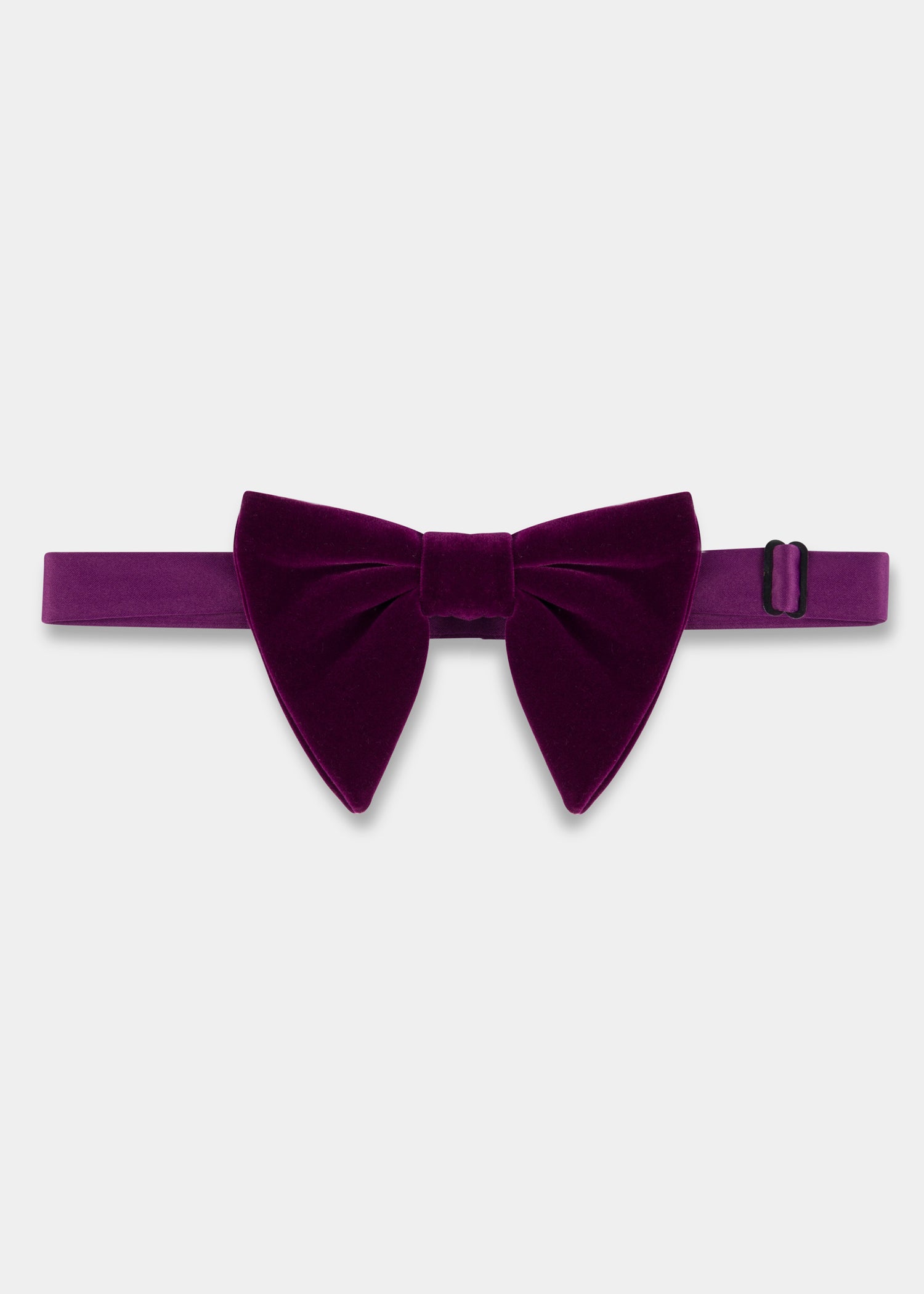 Purple S Velvet Bow Tie - Samir Bachkami