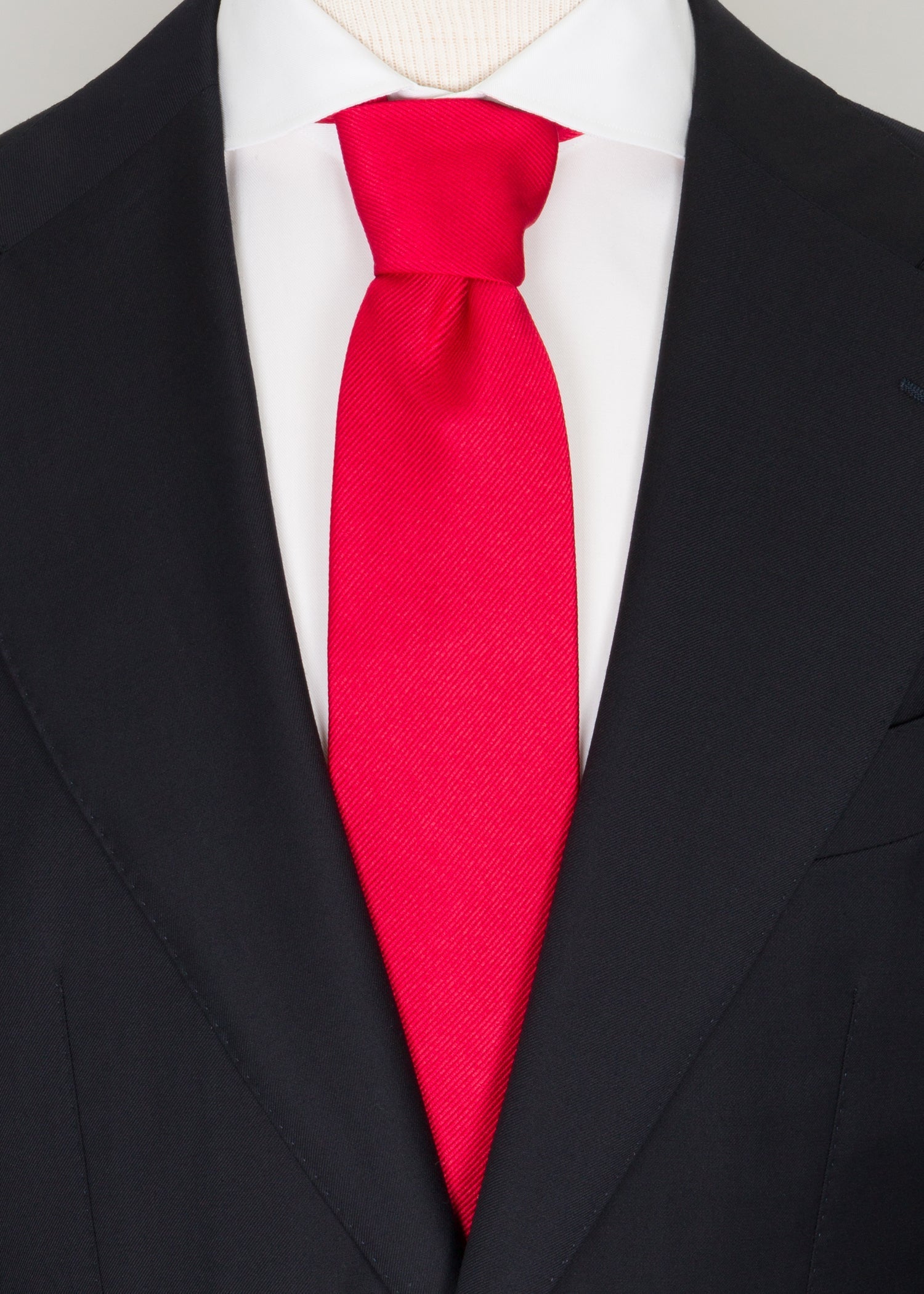 Red Plain Tie - Samir Bachkami