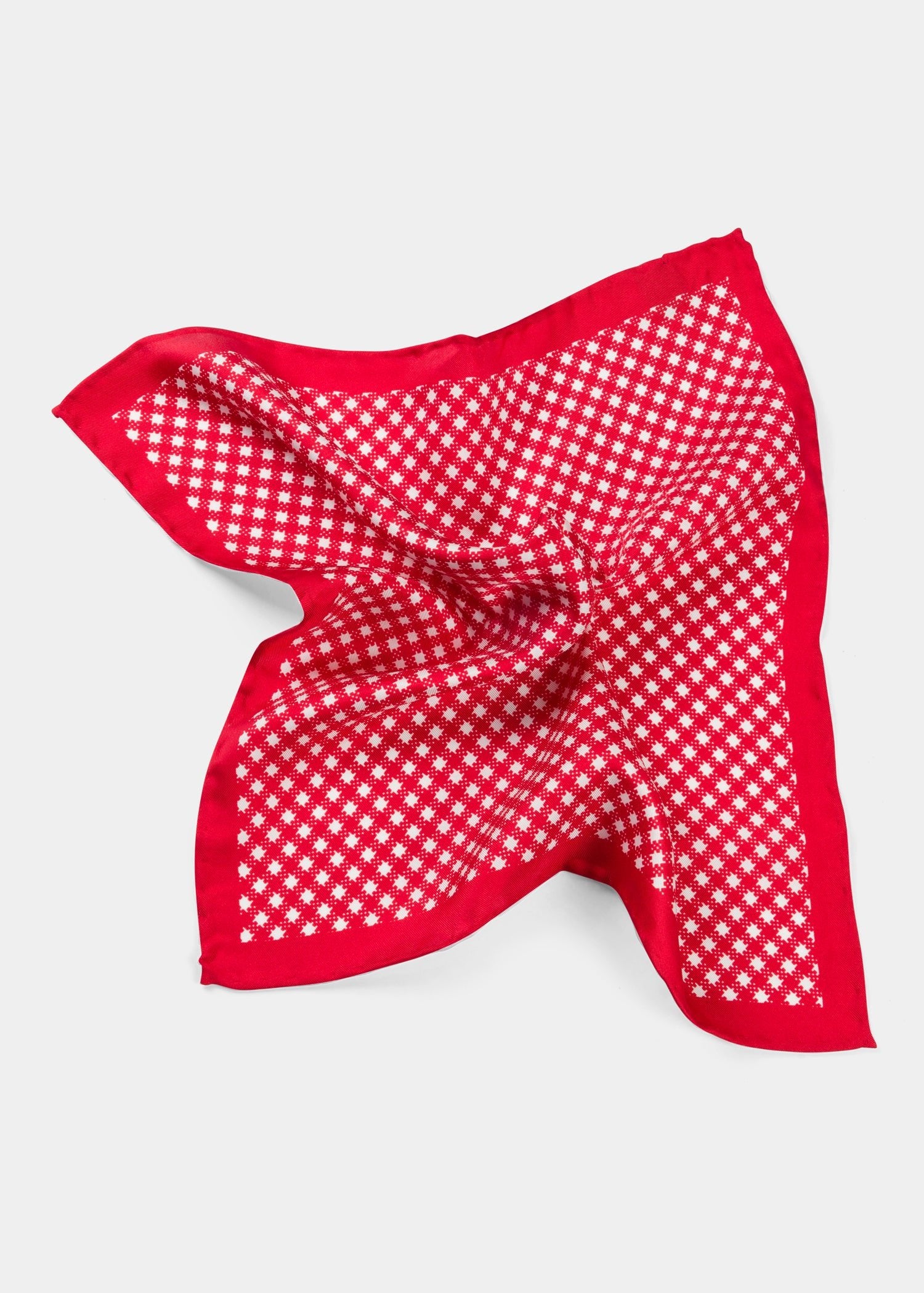 Red White Pocket Square - Samir Bachkami