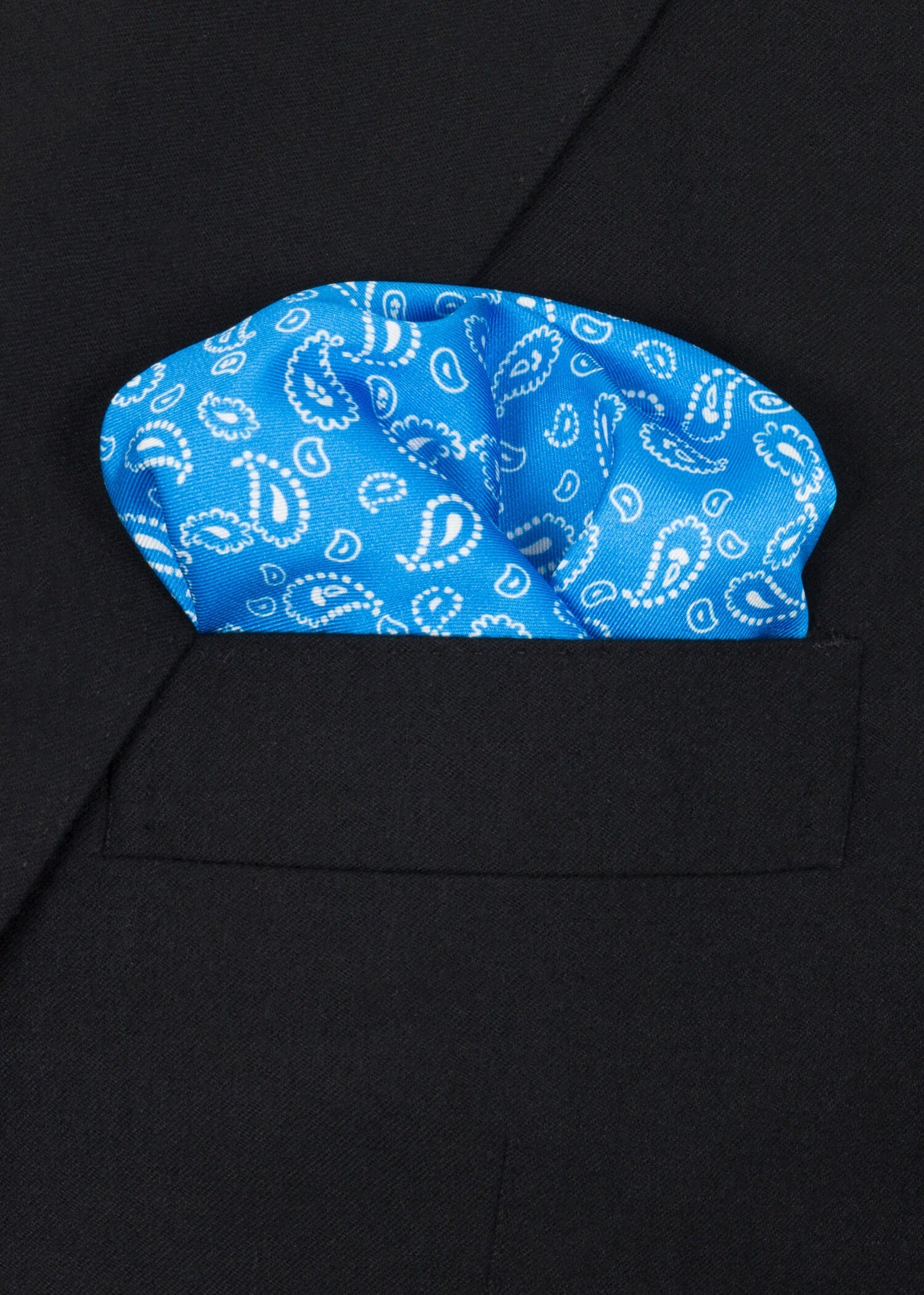 Summer Blue Pocket Square - Samir Bachkami