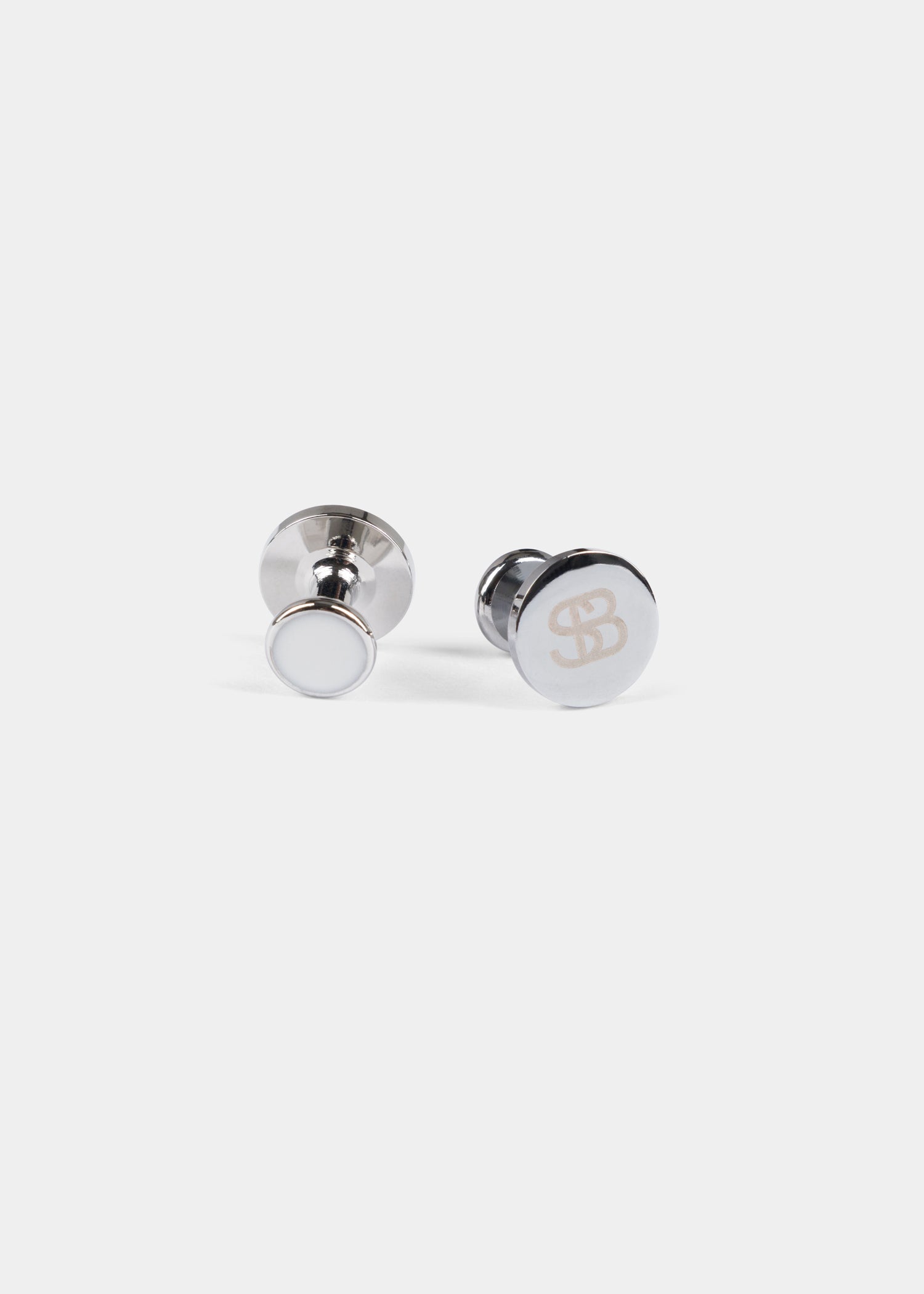 White Tuxedo Studs 4 Sets - Samir Bachkami