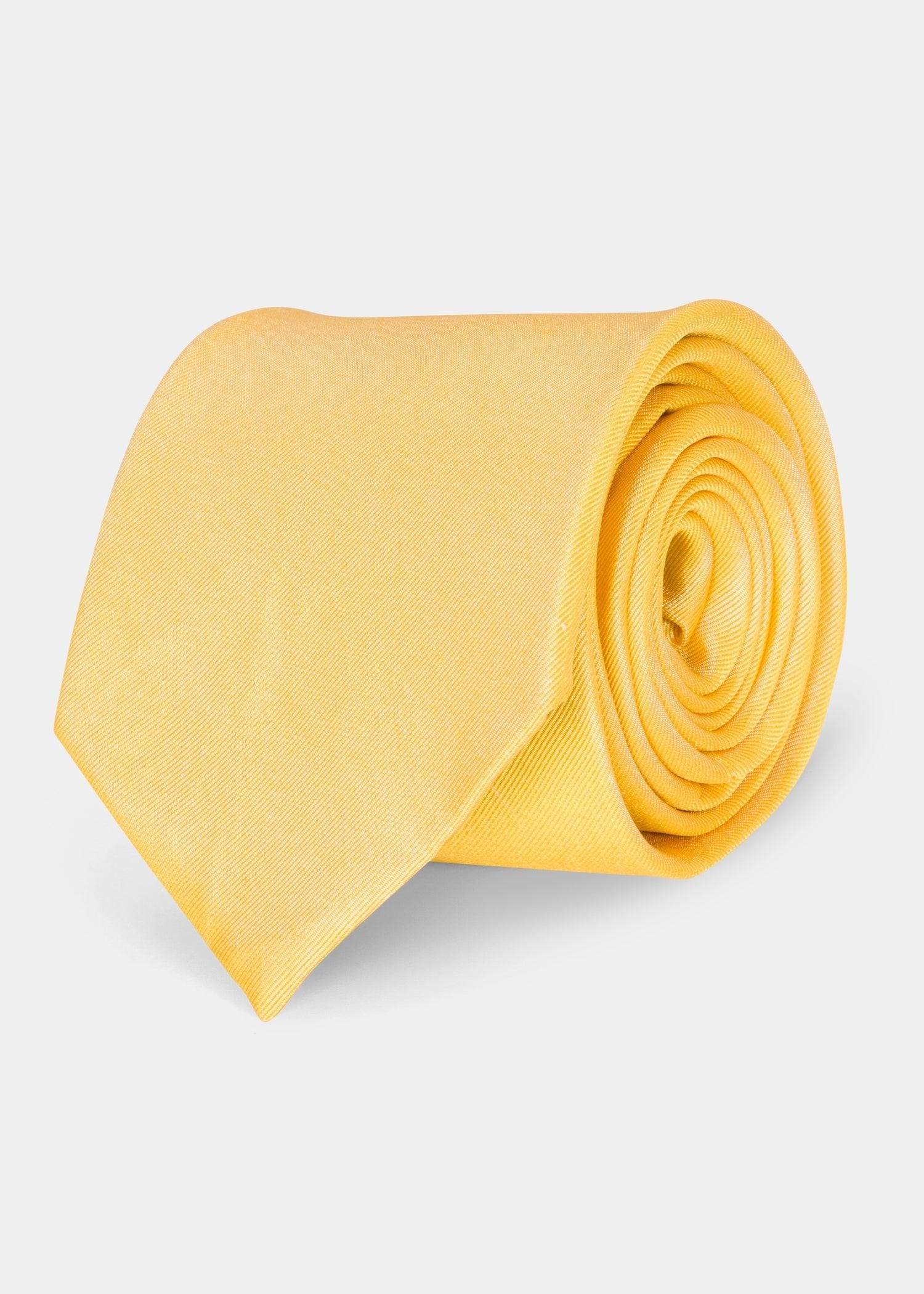 Yellow Plain Tie - Samir Bachkami