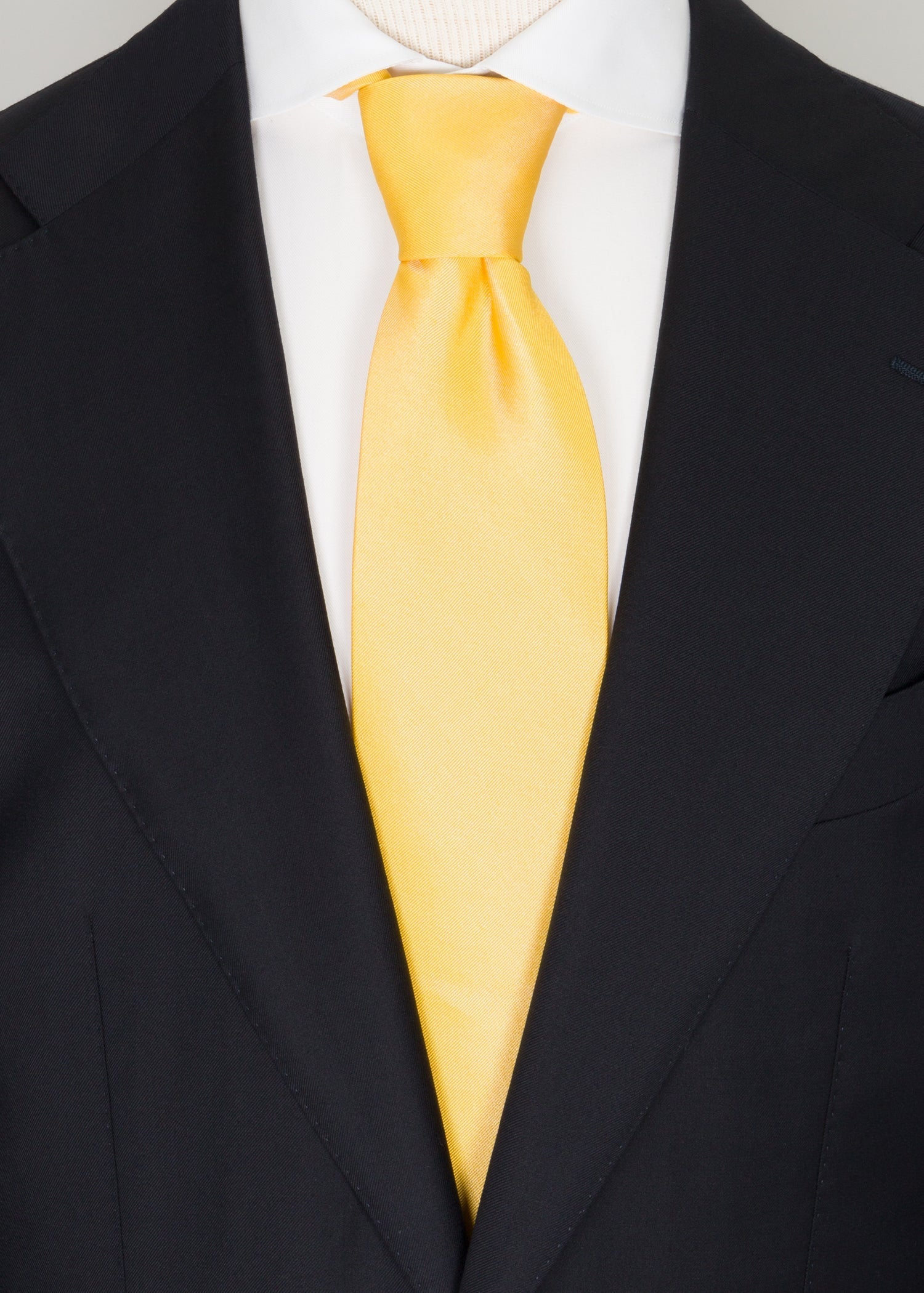 Yellow Plain Tie - Samir Bachkami