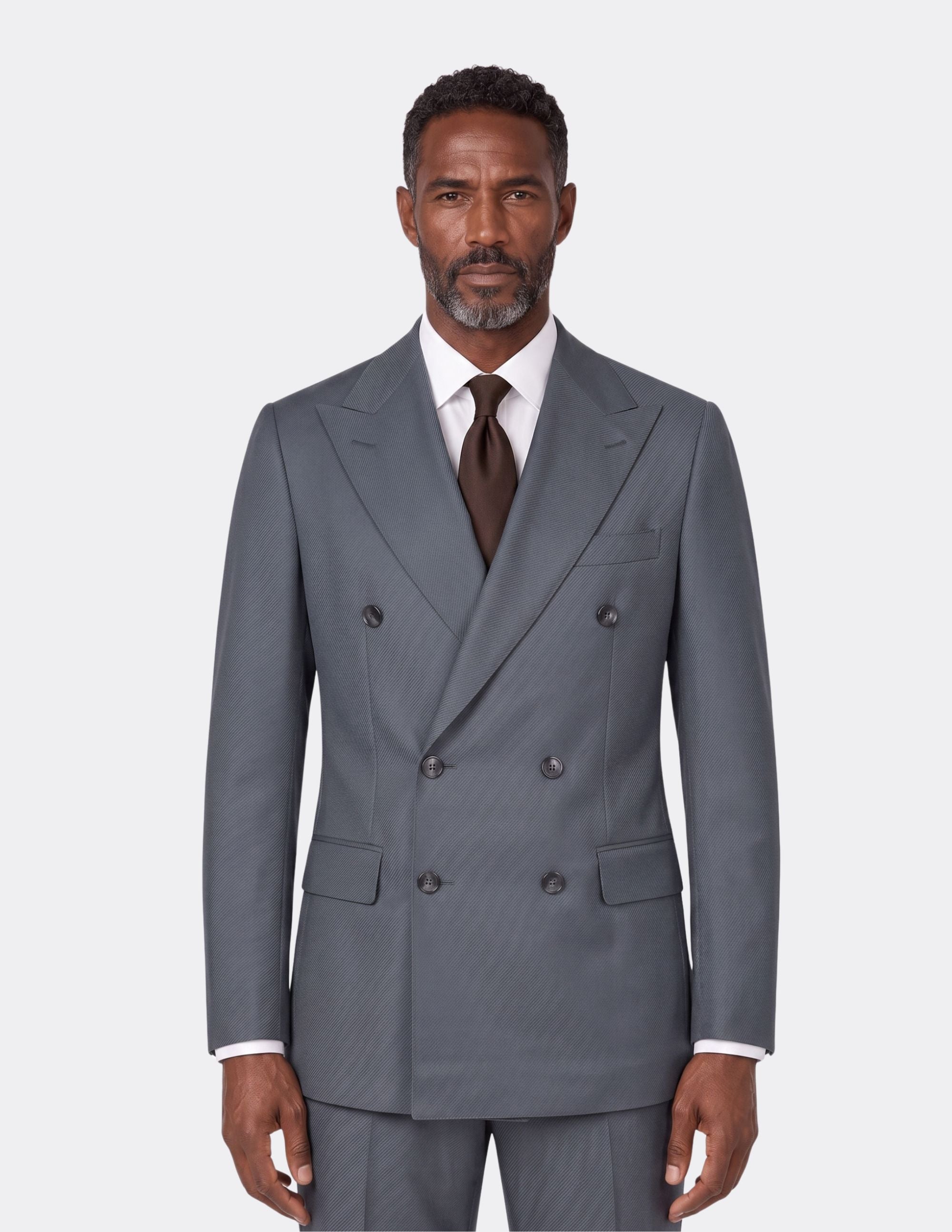 Monte Ombra Double-Breasted Suit