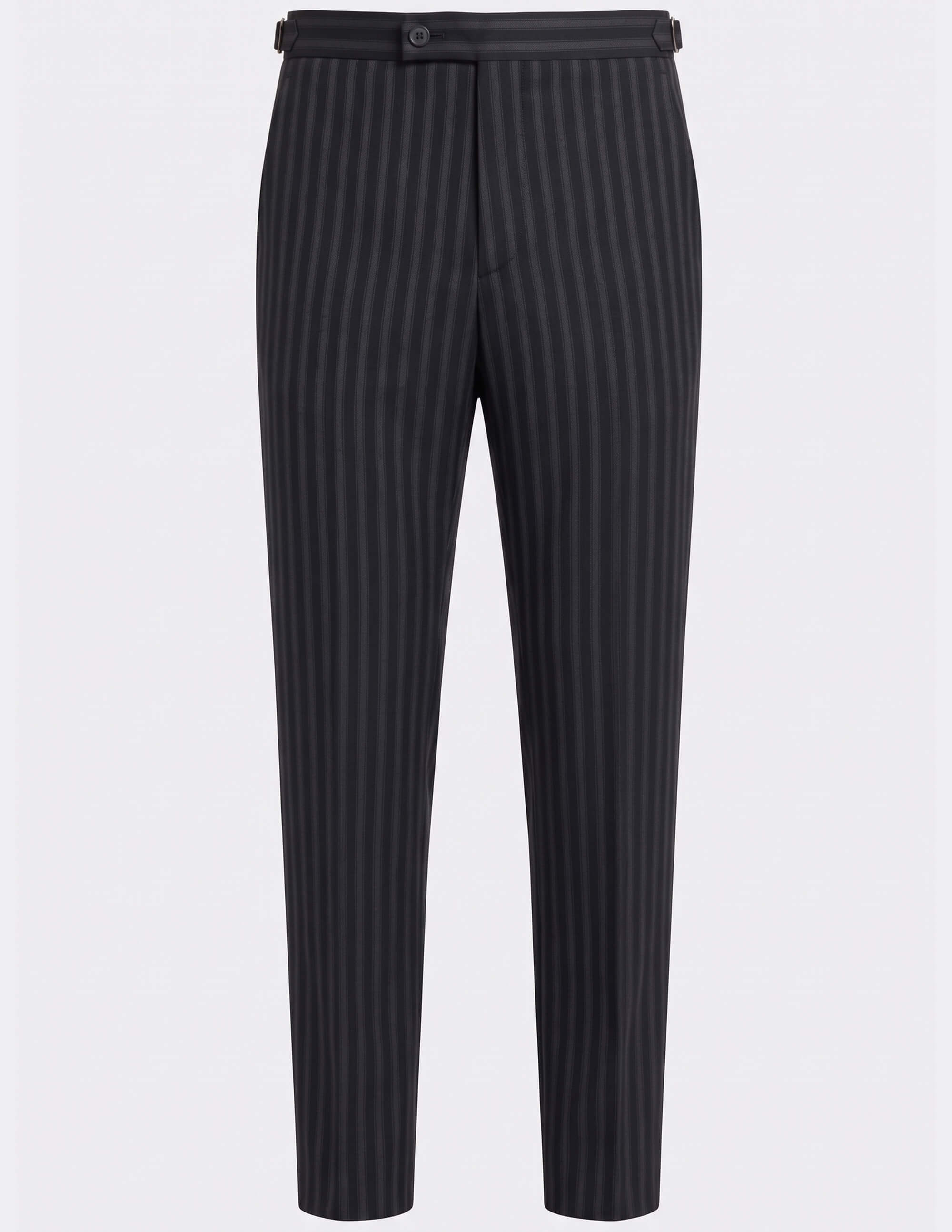 The Roma Nero Stripe Double-Breasted Suit