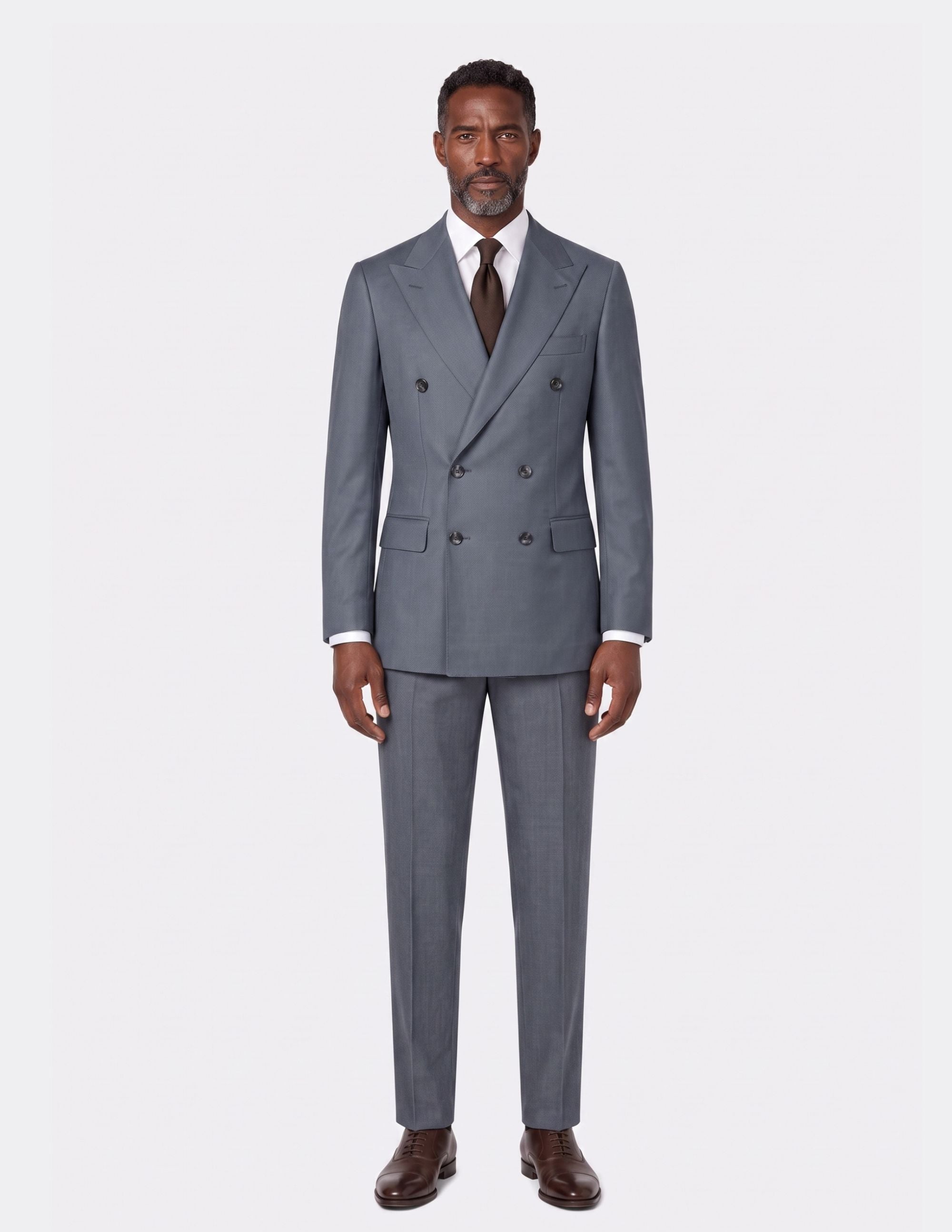 Monte Ombra Double-Breasted Suit