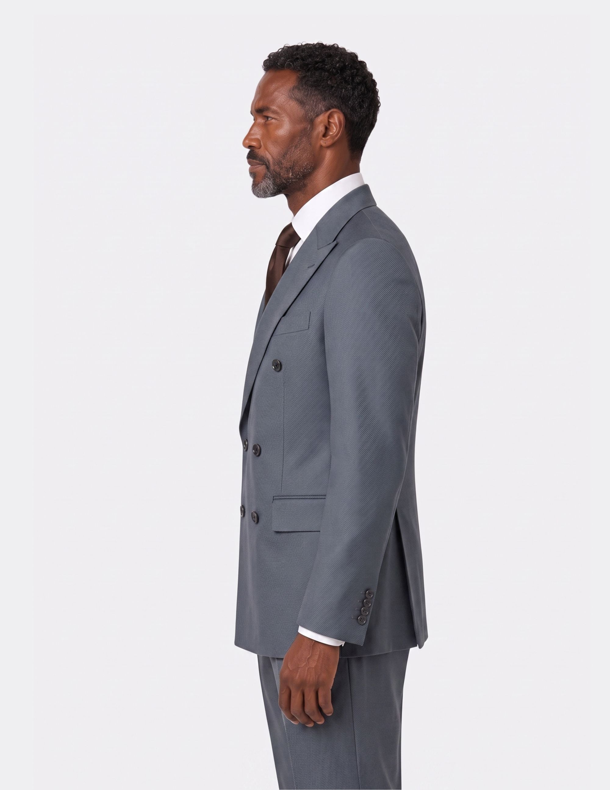 Monte Ombra Double-Breasted Suit