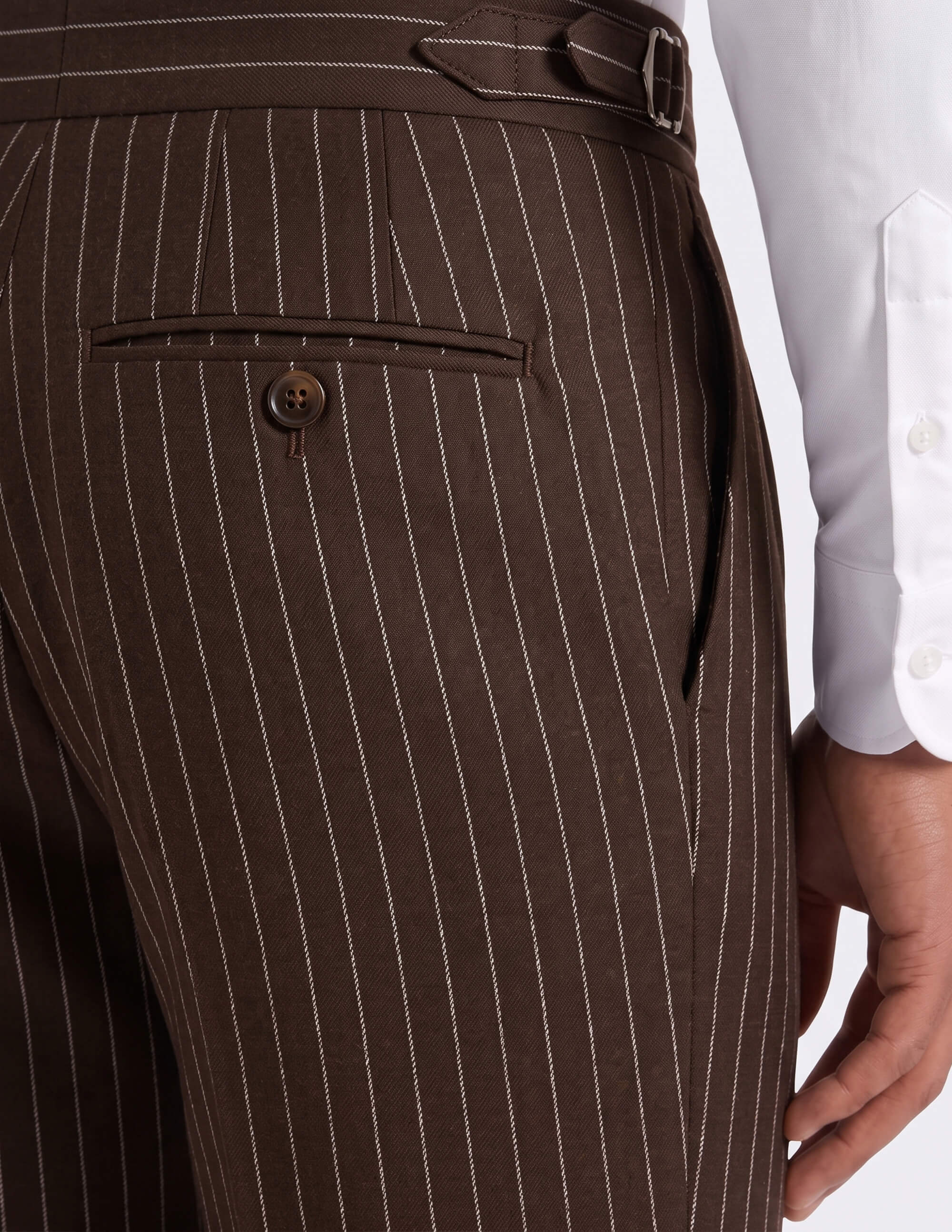 The Siena Cacao Pinstripe Double-Breasted Suit