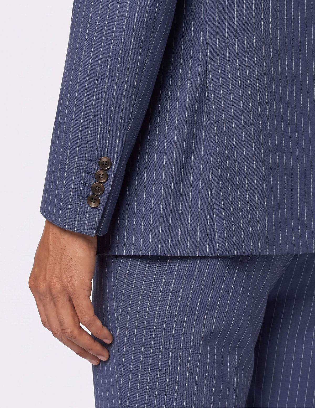 The Italian Blue Pinstripe Suit