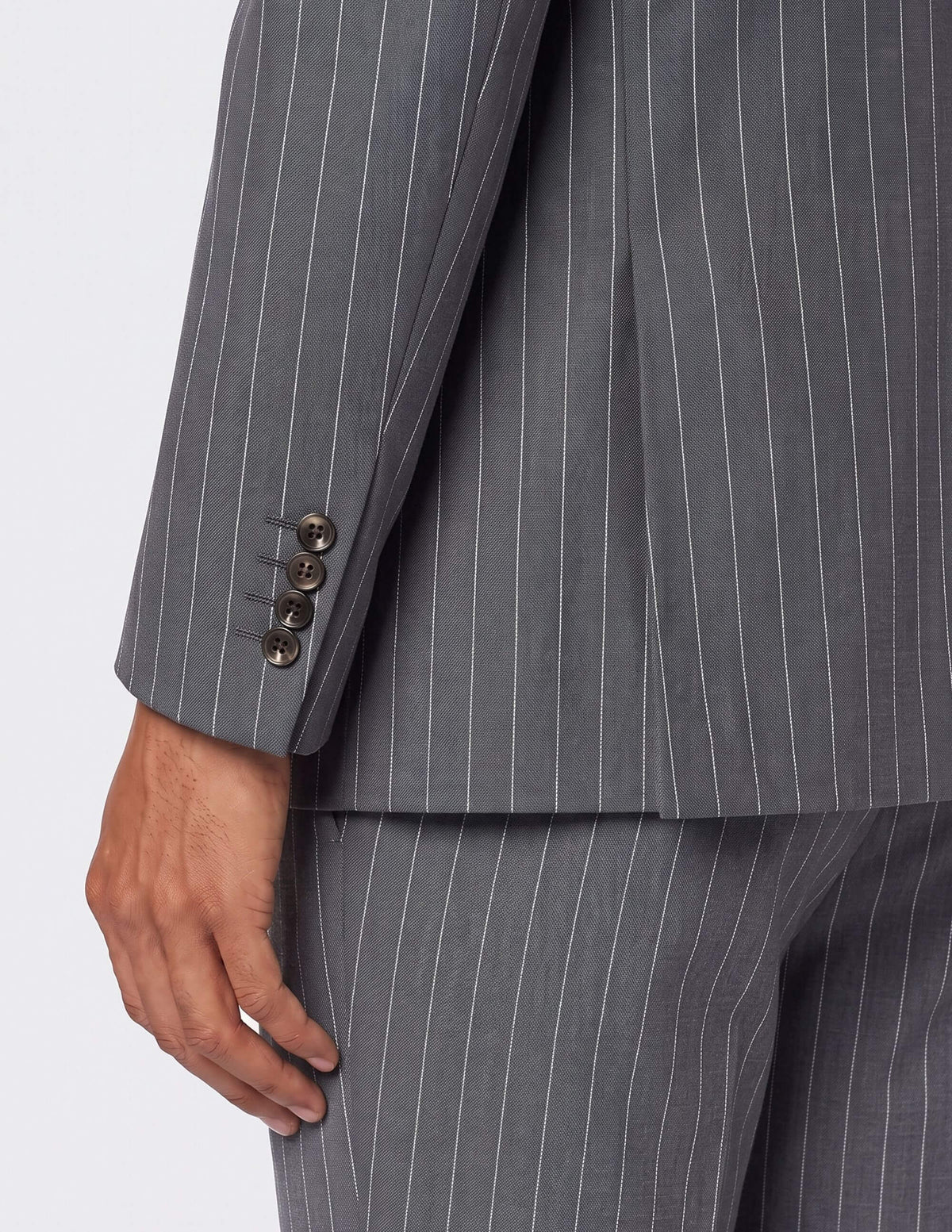 The Italian Charcoal Pinstripe Suit