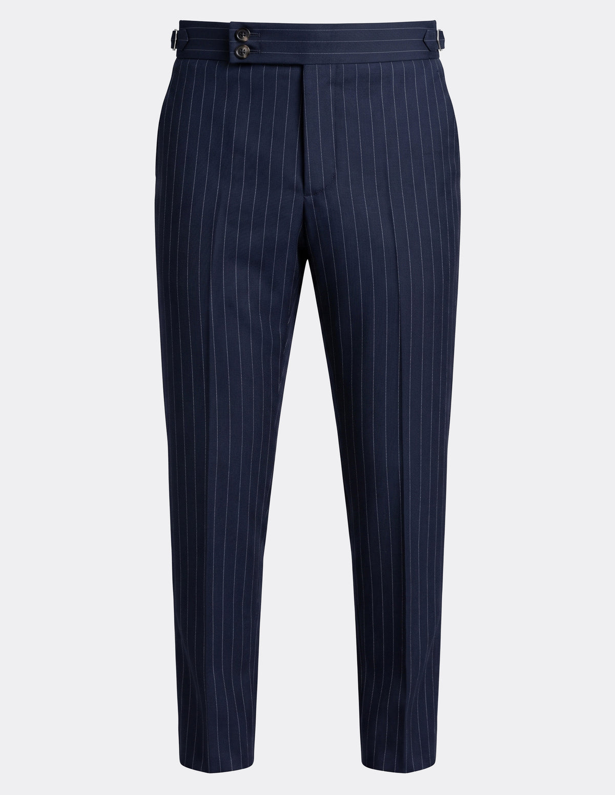 The Asti Navy Pinstripe DB Trousers