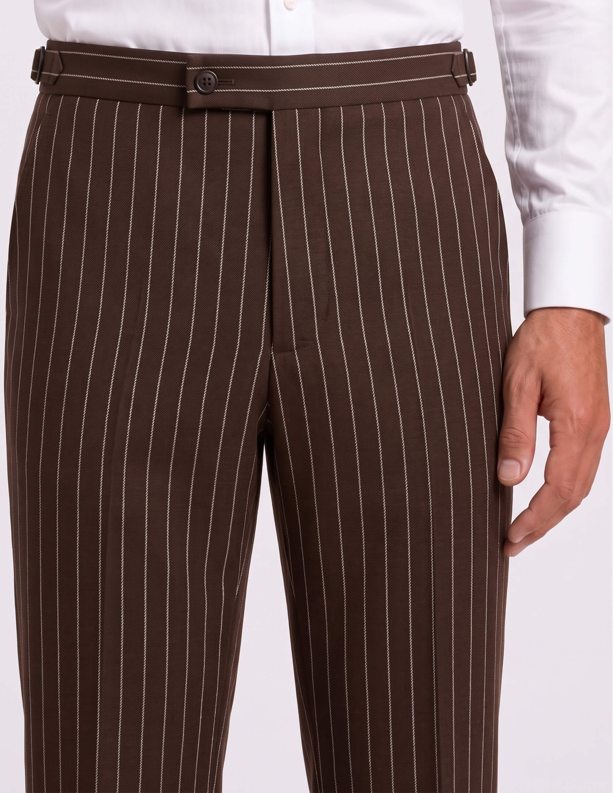 The Siena Cacao Pinstripe Double-Breasted Suit