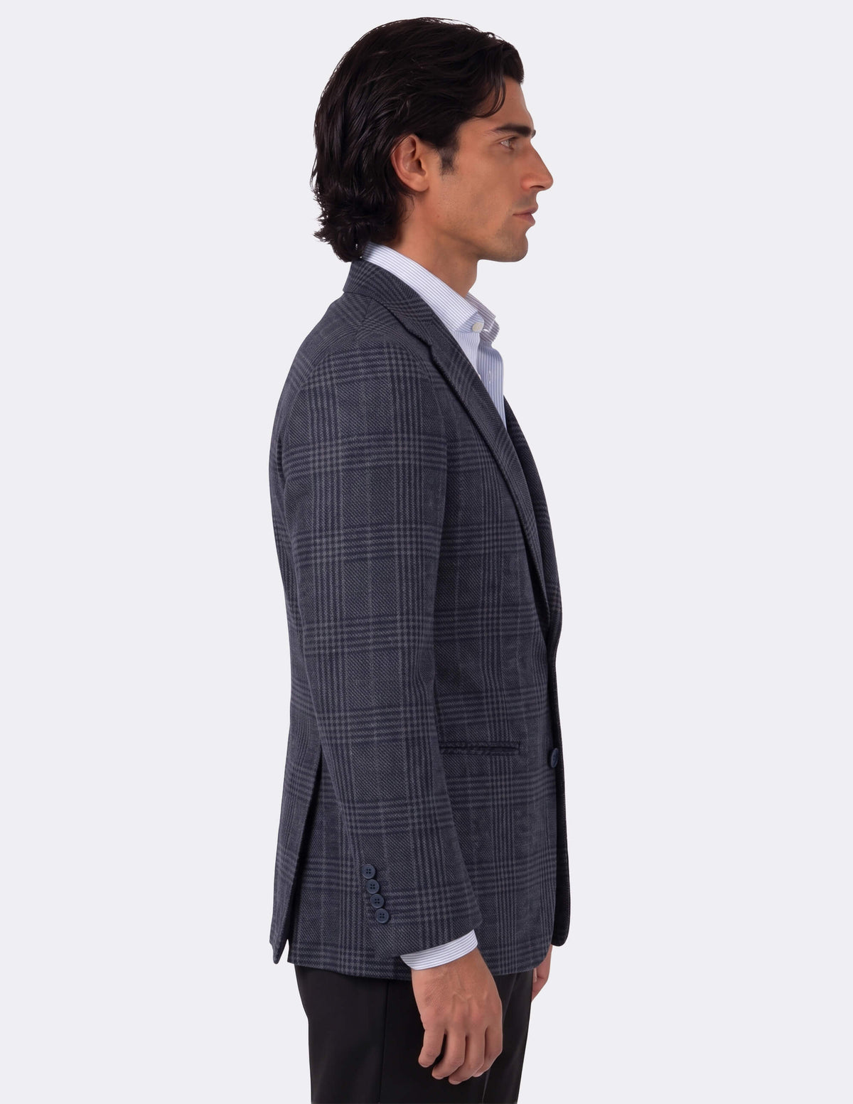 The Orsano Navy Single-Breasted Jacket