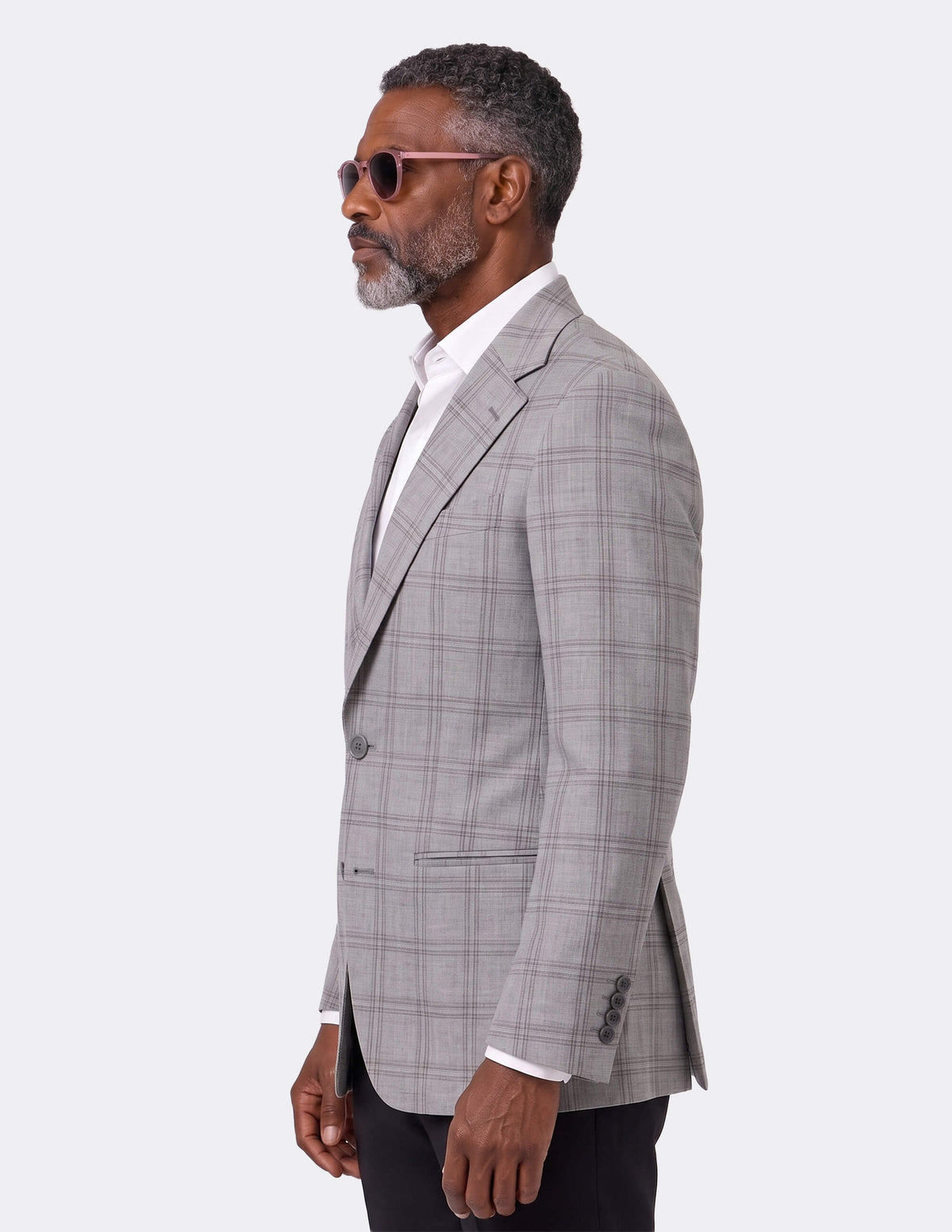 The Arvesso Grey Single-Breasted Jacket