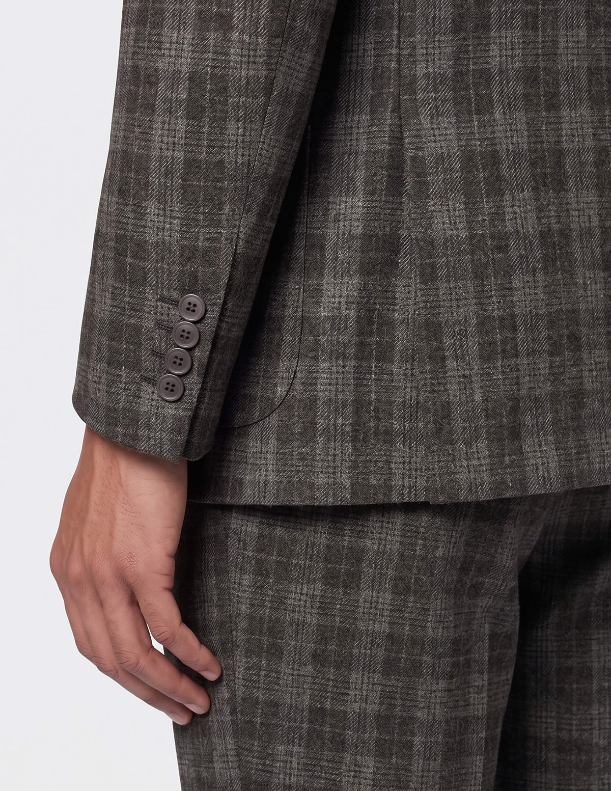 The Milano Ombra Check Suit