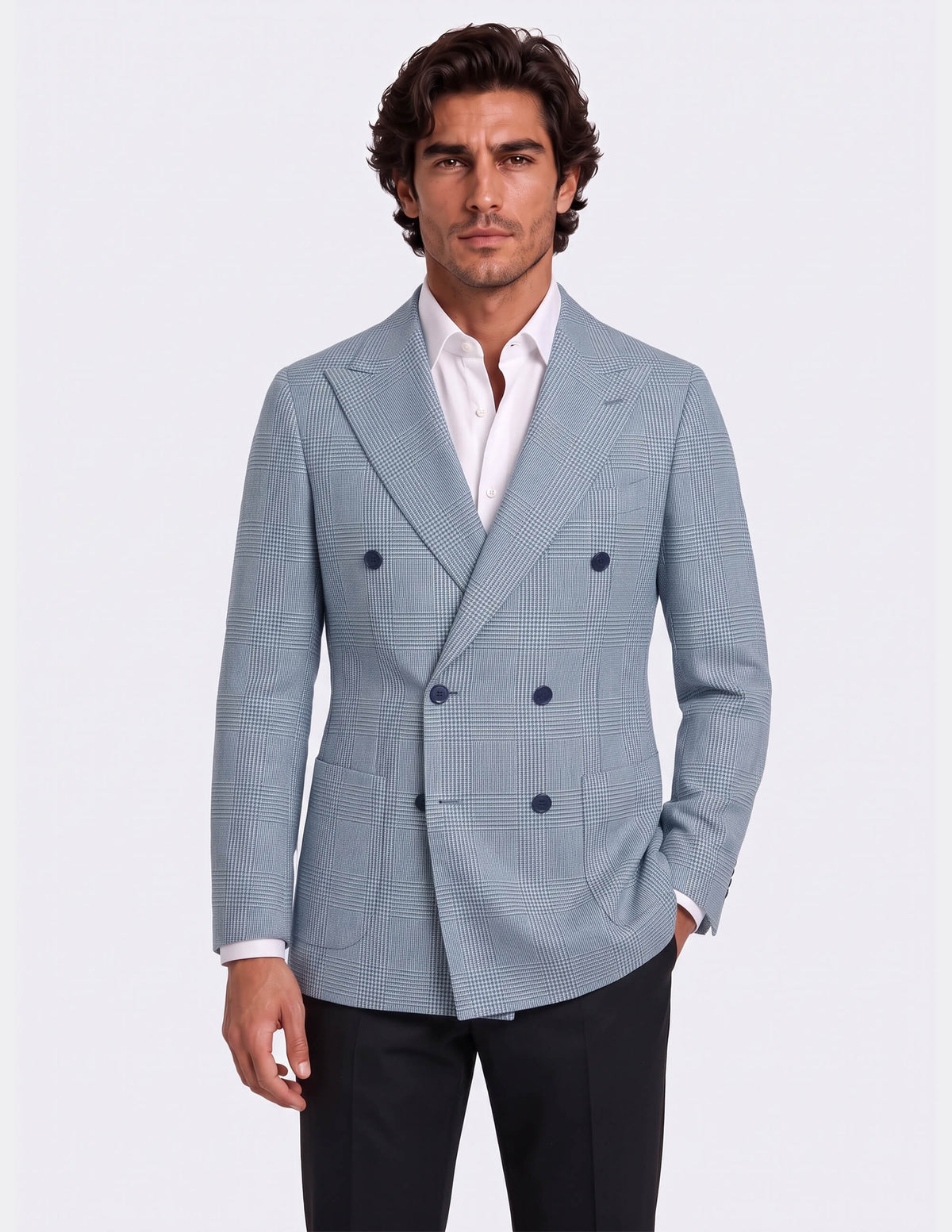 The Saint-Tropez Check Double-Breasted Jacket