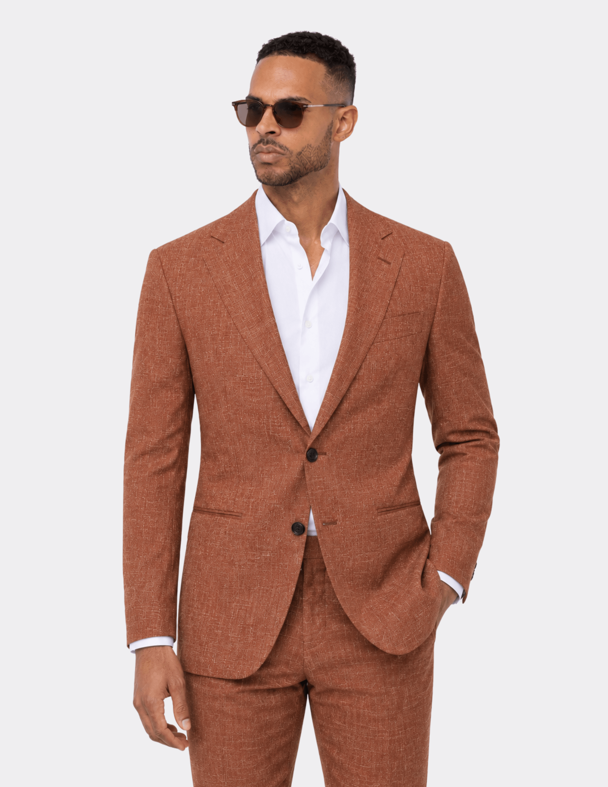 Tuscan Clay Single Breasted Suit
