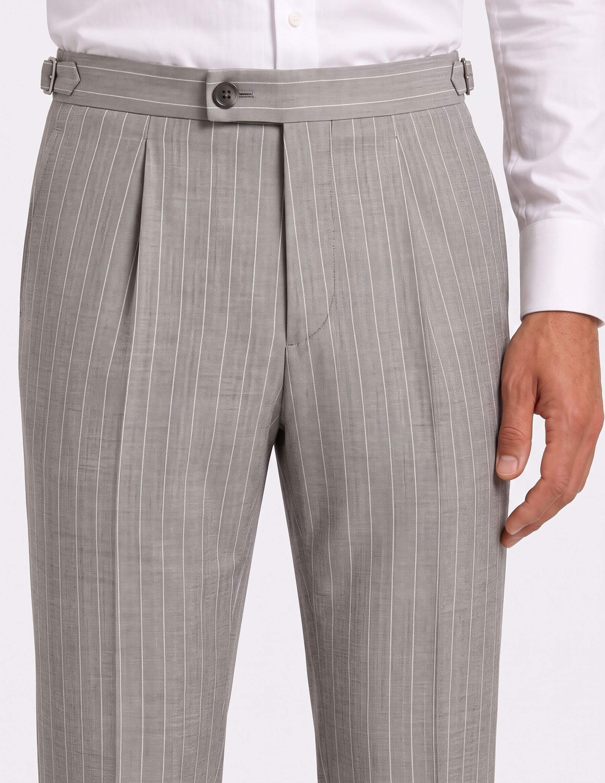 The Verona Pearl Pinstripe Double-Breasted Suit