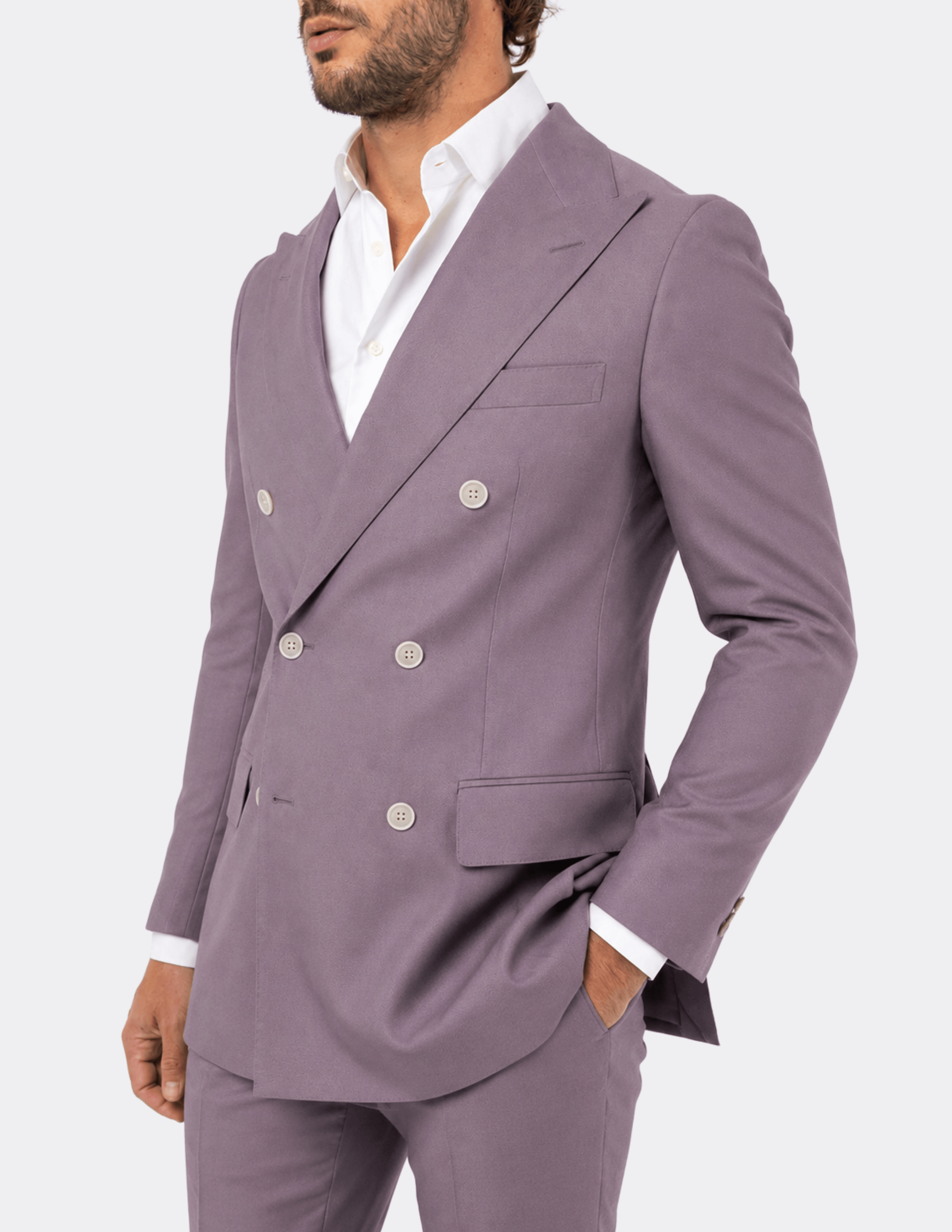 Provence Lavender Double-Breasted Suit