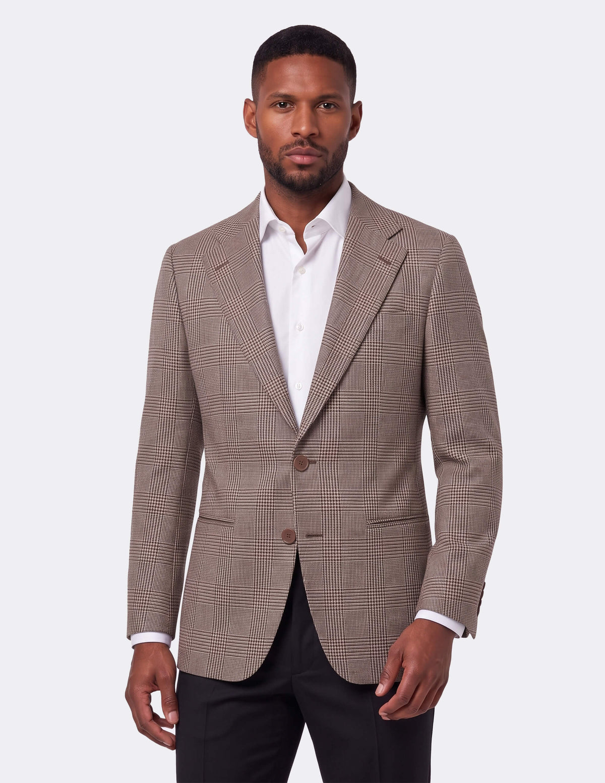 The Nocciola Glen Single-Breasted Jacket