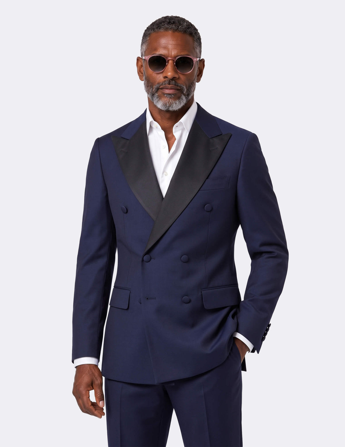 Navy Double Breasted Tuxedo