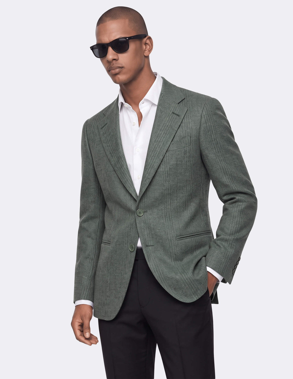 The Selvaro Sage Single-Breasted Jacket