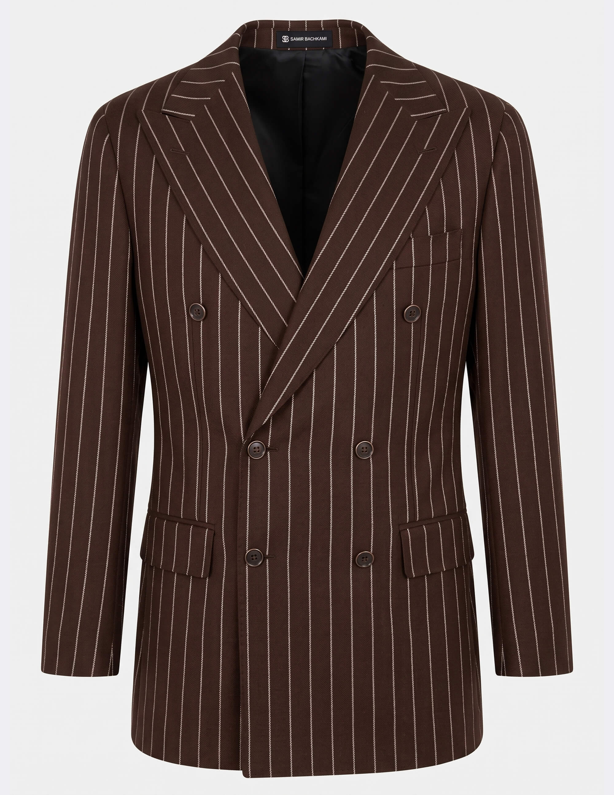 The Siena Cacao Pinstripe Double-Breasted Suit