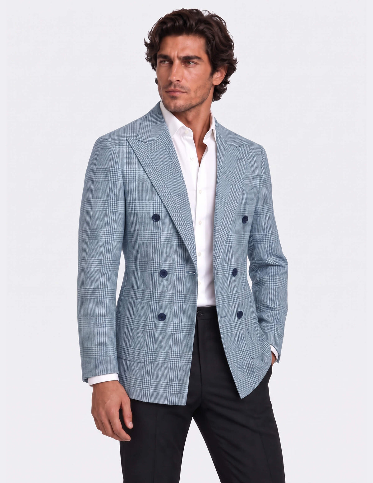 The Saint-Tropez Check Double-Breasted Jacket