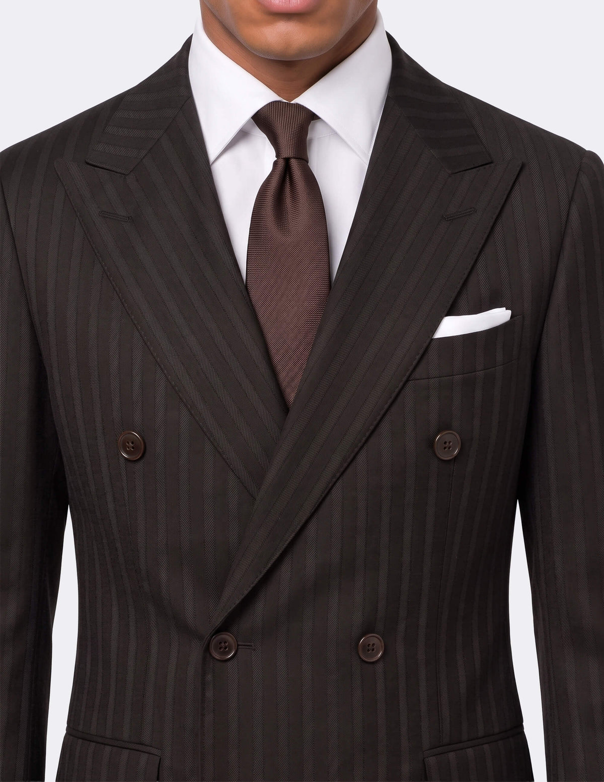 The Firenze Espresso Double-Breasted Suit
