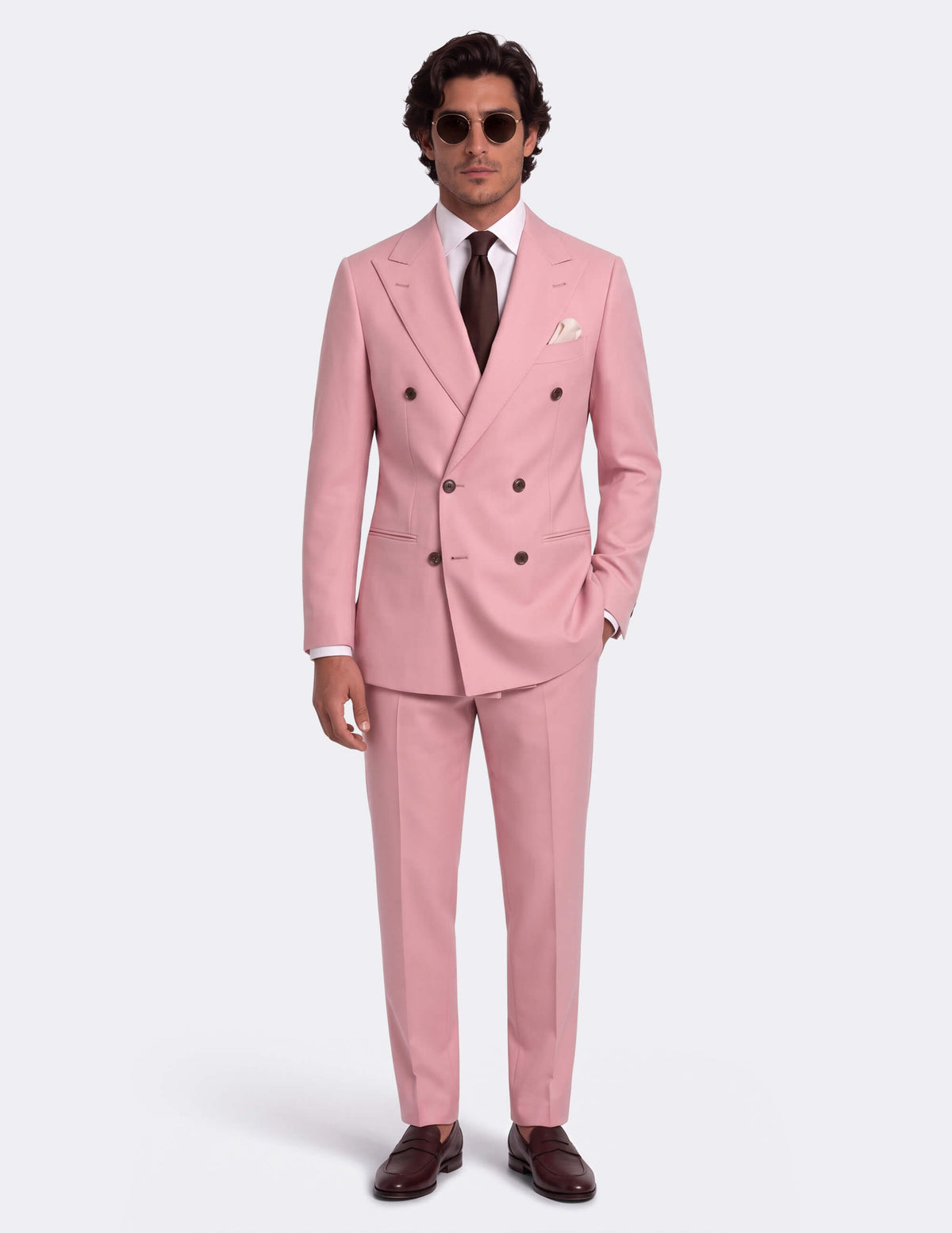 The Riviera Rose Double-Breasted Suit