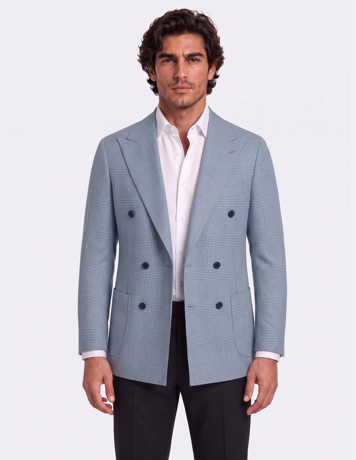 The Saint-Tropez Check Double-Breasted Jacket