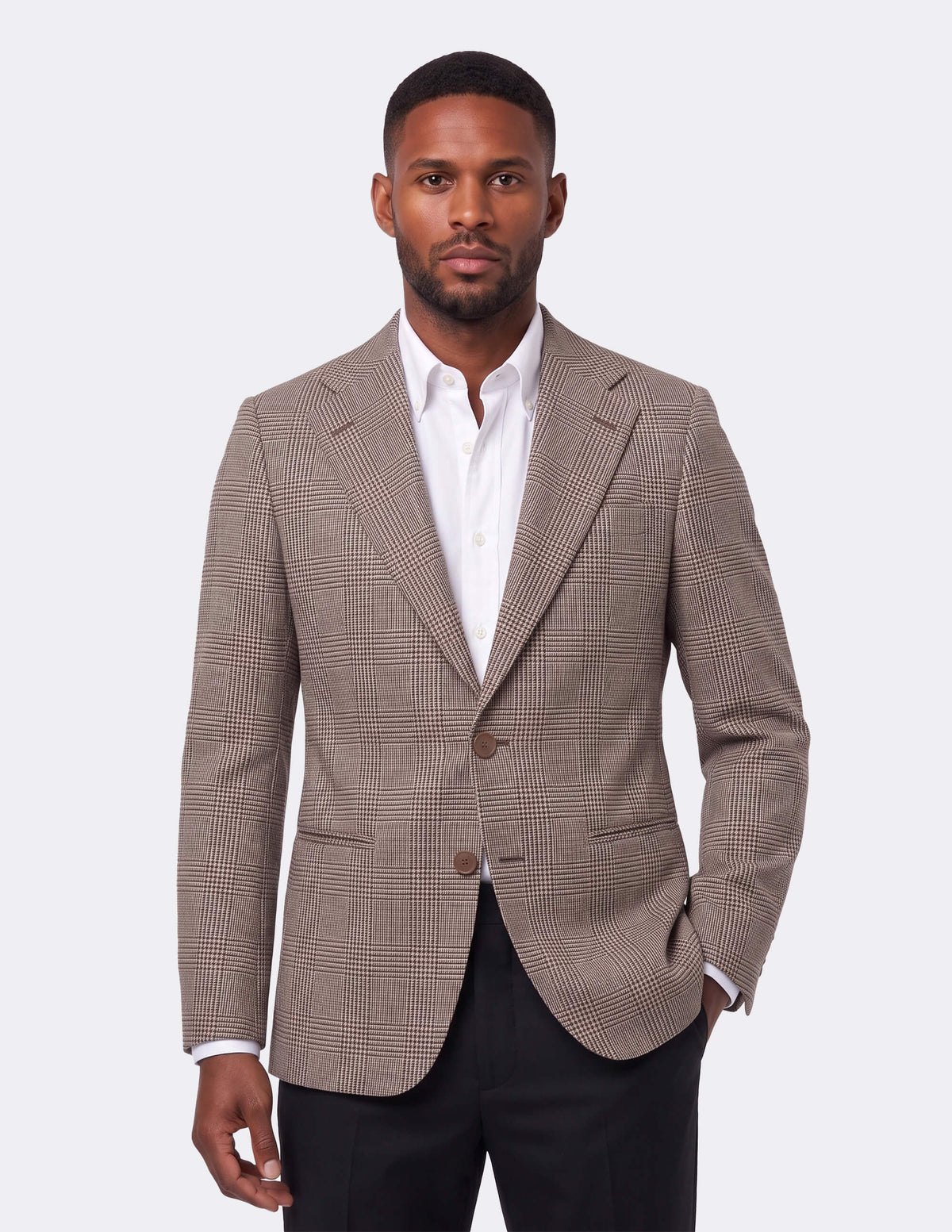 The Nocciola Glen Single-Breasted Jacket